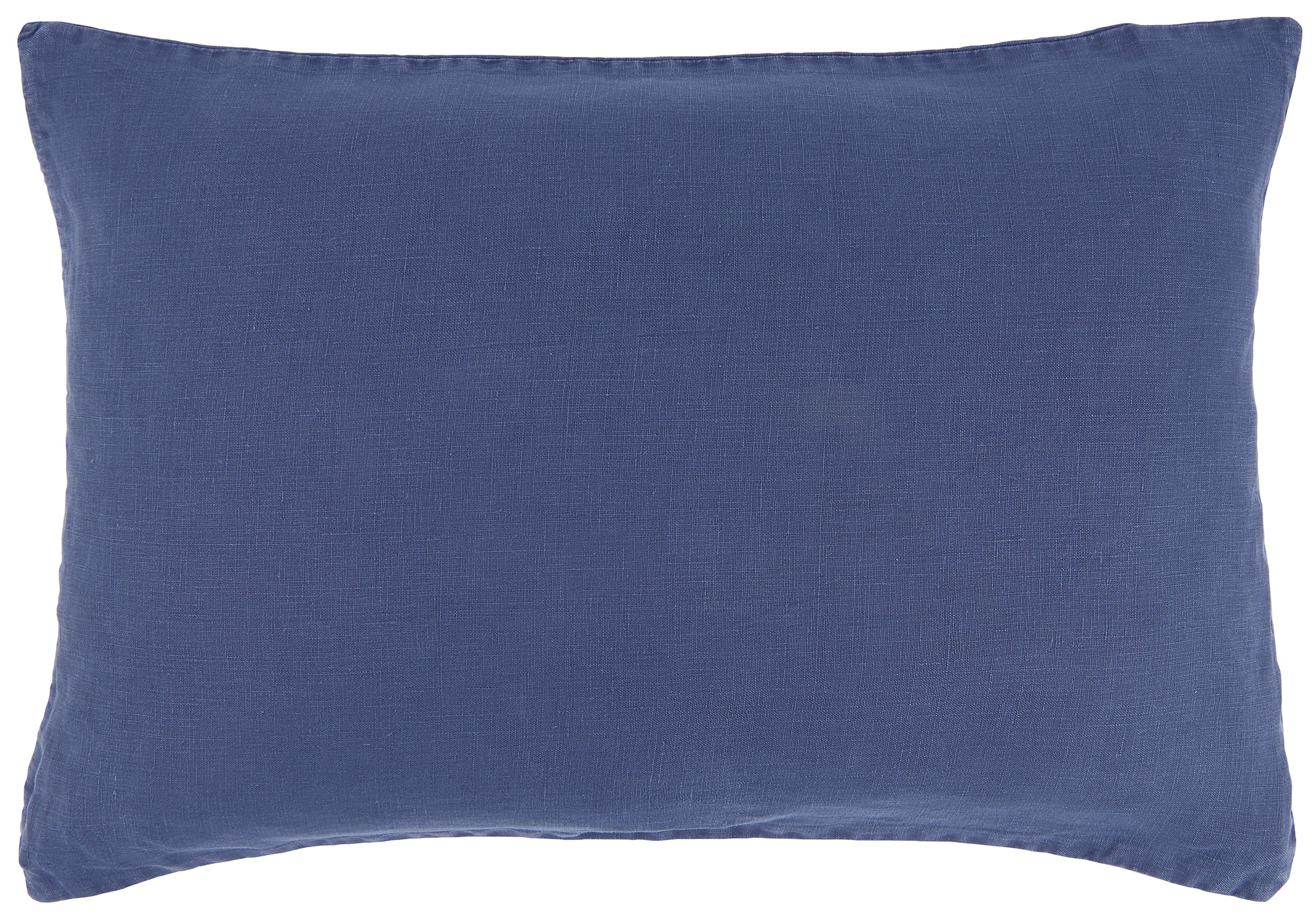 Ib Laursen Kissenbezug Kissenhülle Kissenbezug Leinen Indigo Blau 60x40cm Ib Laursen 6201-87