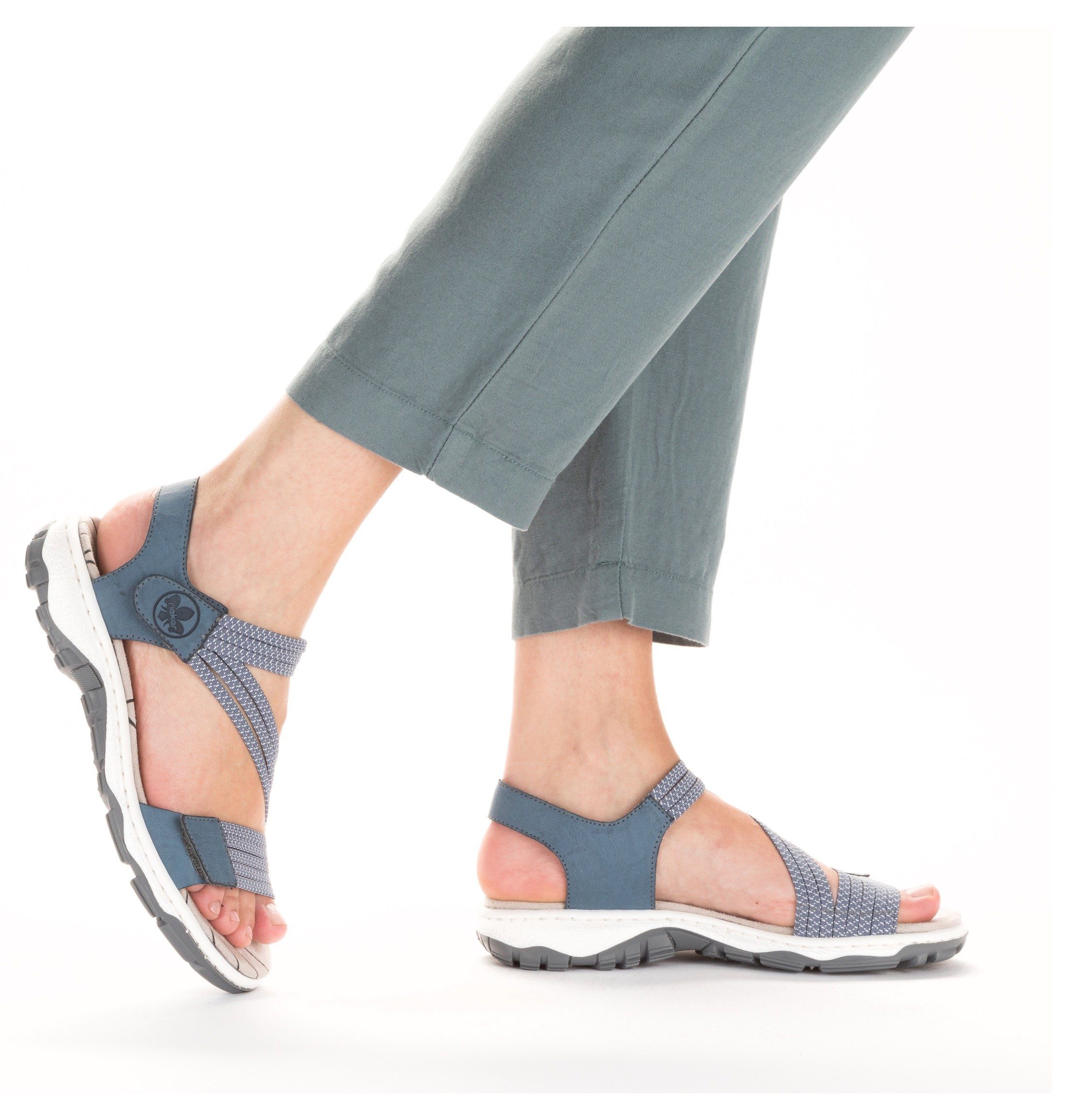 Rieker Riemchensandale Sommerschuh, Sandalette, Klettschuh, im Sportslook