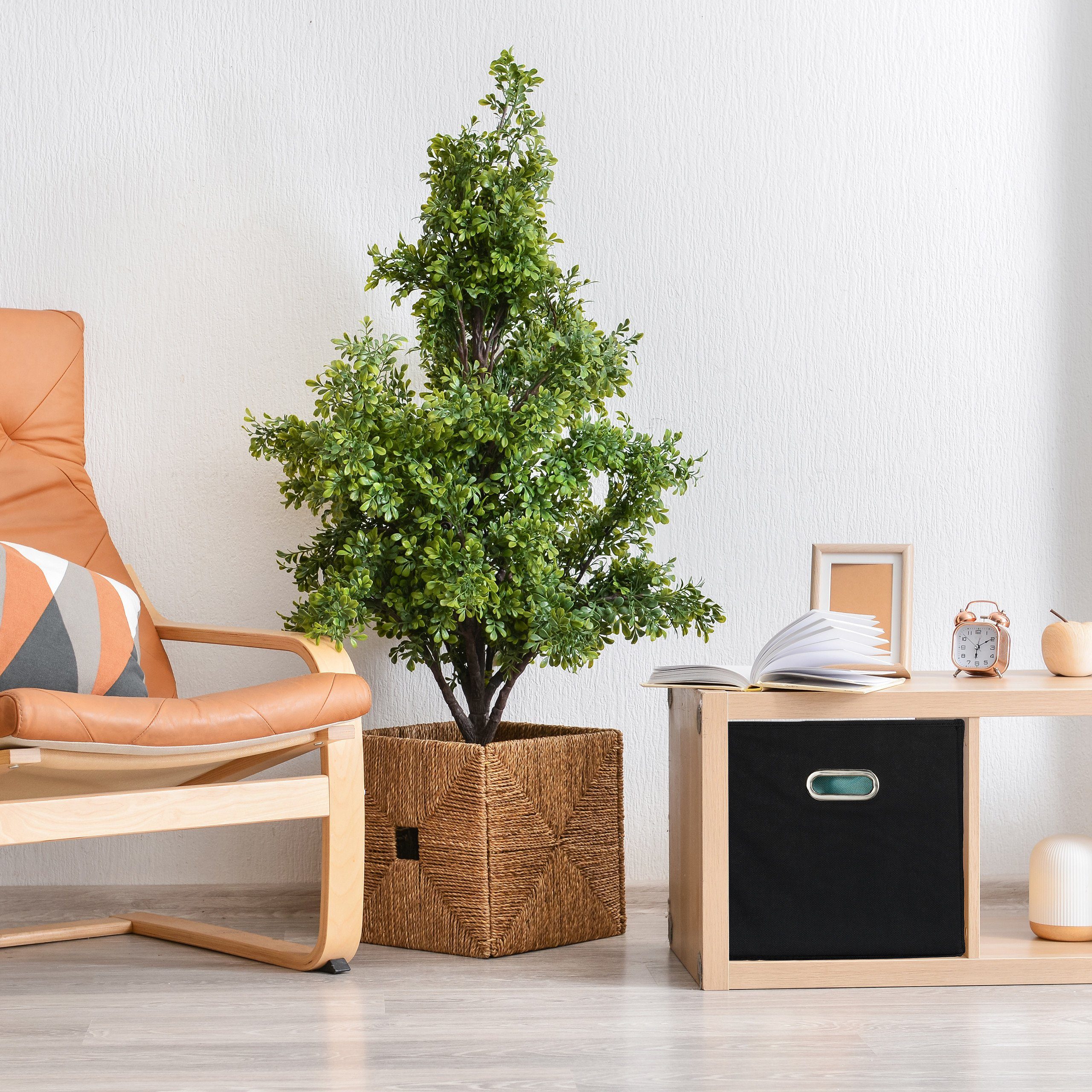 relaxdays Aufbewahrungsbox Stoff 2er Set, Schwarz günstig online kaufen