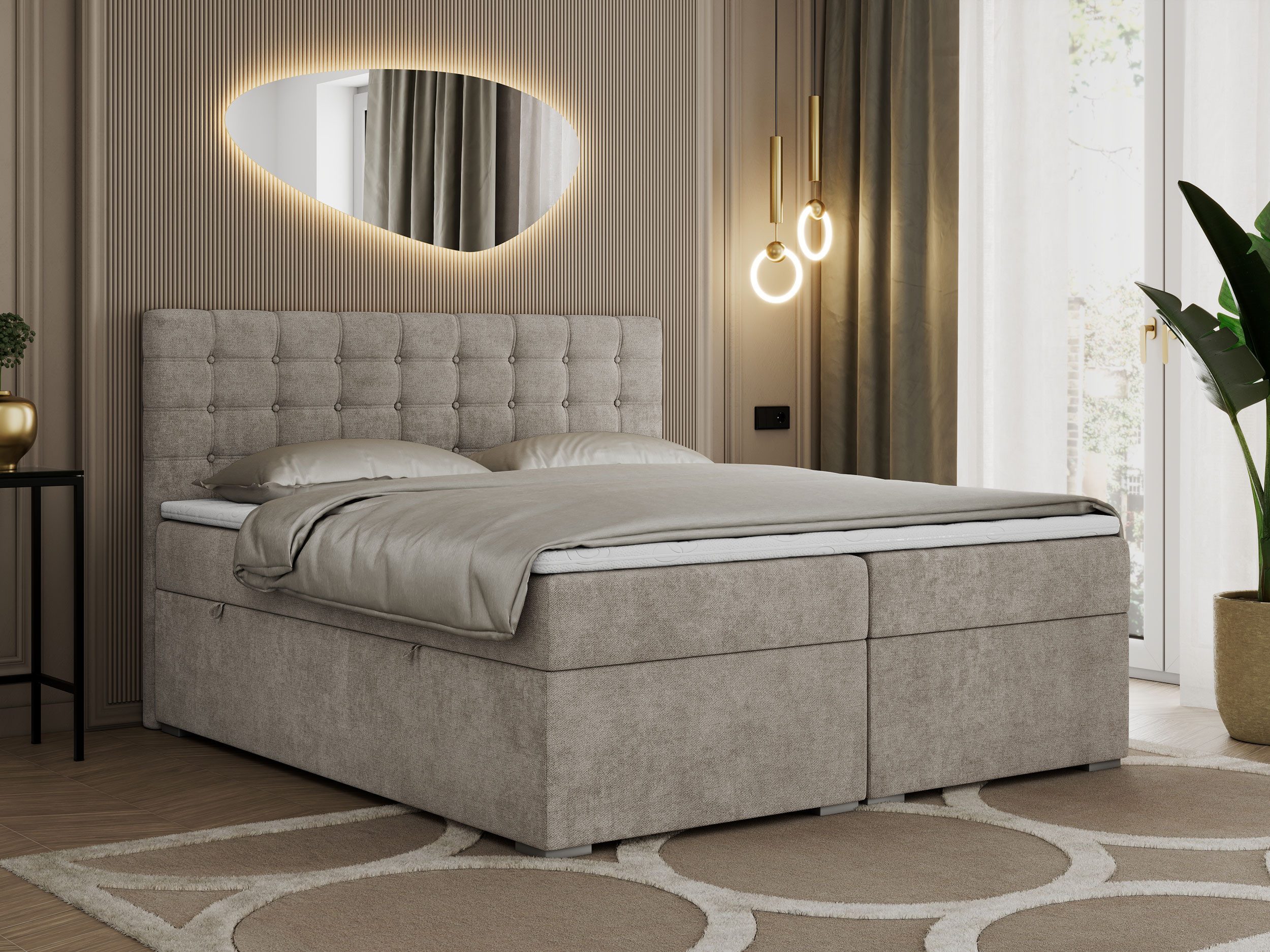MKS MÖBEL Boxspringbett SUSAN (Set, Packung, günstig online kaufen
