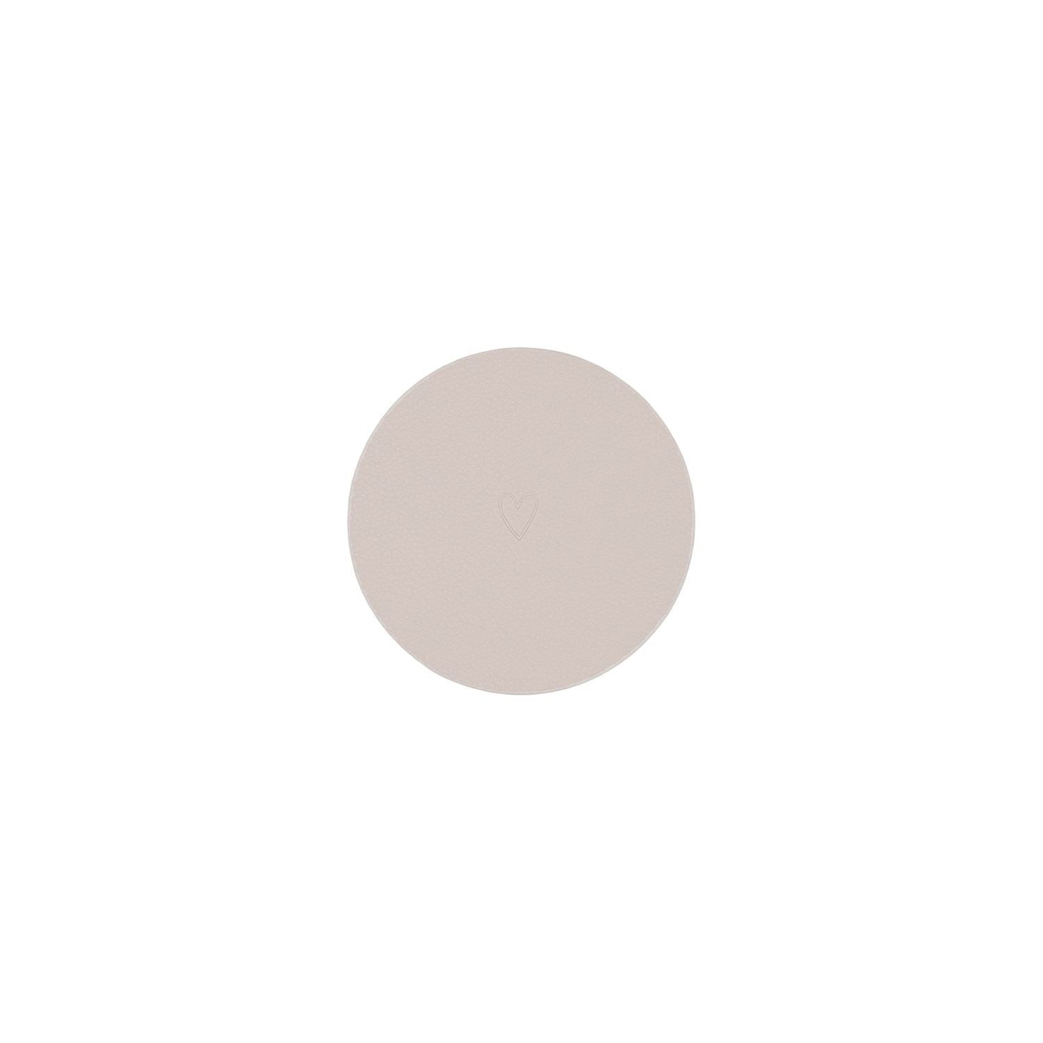 Eulenschnitt Glasuntersetzer Wendbare Untersetzer Herz 2er Set Creme