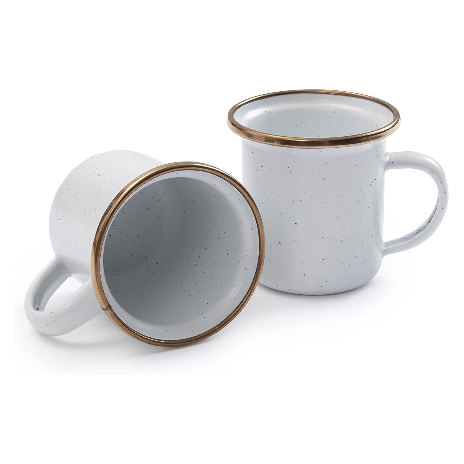 Barebones Кружки Emaille Tasse Set Retro Camping Geschirr, Emaille, Edelstahl, Espresso Kaffee Edelstahl