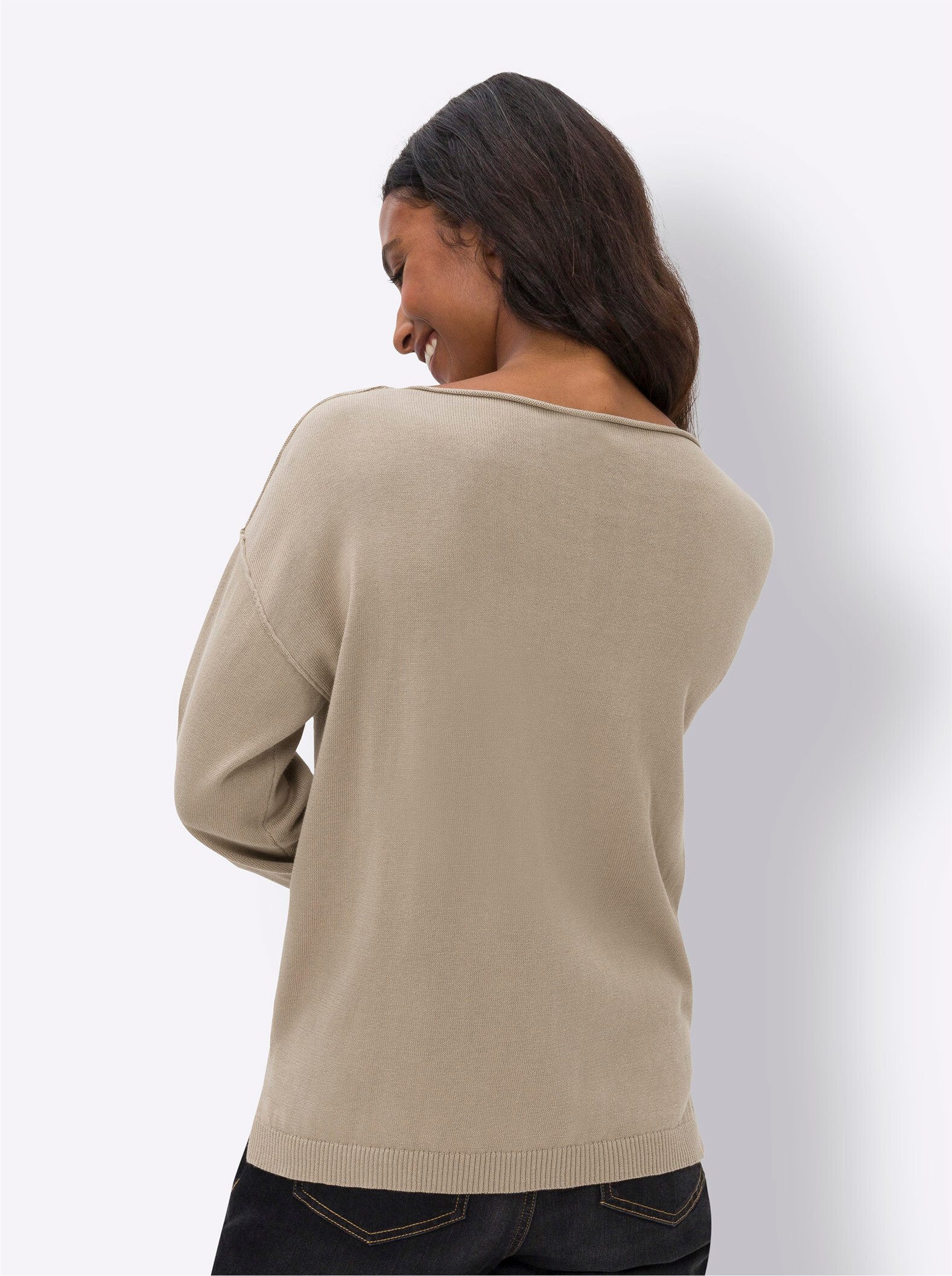 heine Strickpullover Baumwollpullover günstig online kaufen