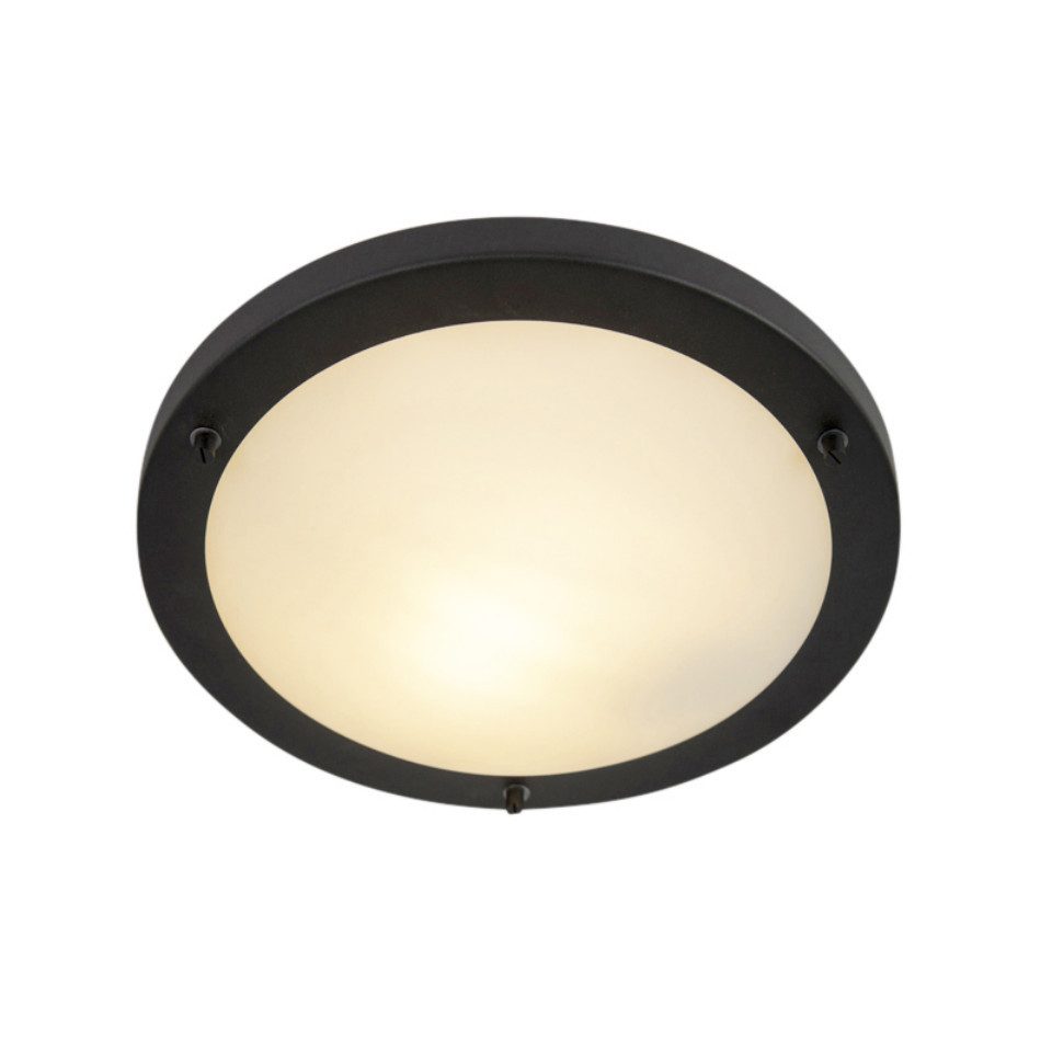 Qazqa Deckenleuchte Yuma, ohne Leuchtmittel, Warmweiß, QAZQA Deckenleuchte, e27, Schwarz, Glas, Modern