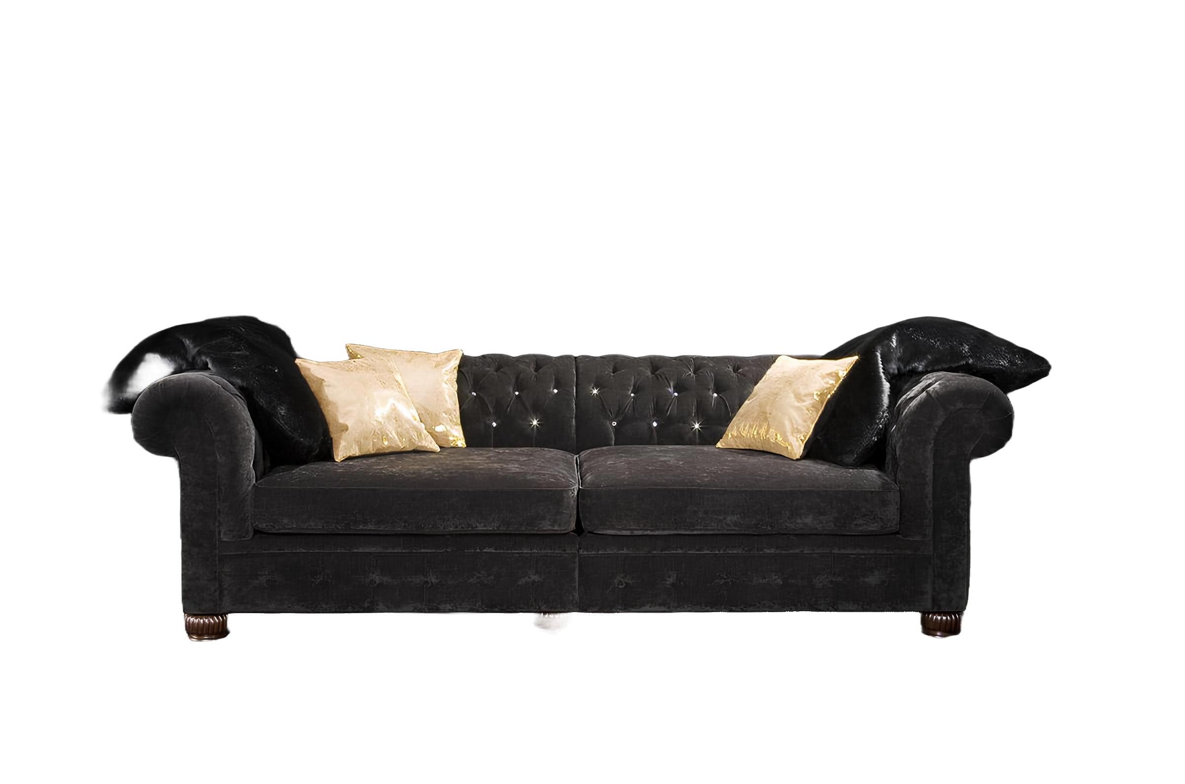 Xlmoebel Chesterfield-Sofa Elegantes Chesterfield-Sofa aus hochwertigem Leder, Hergestellt in Europa