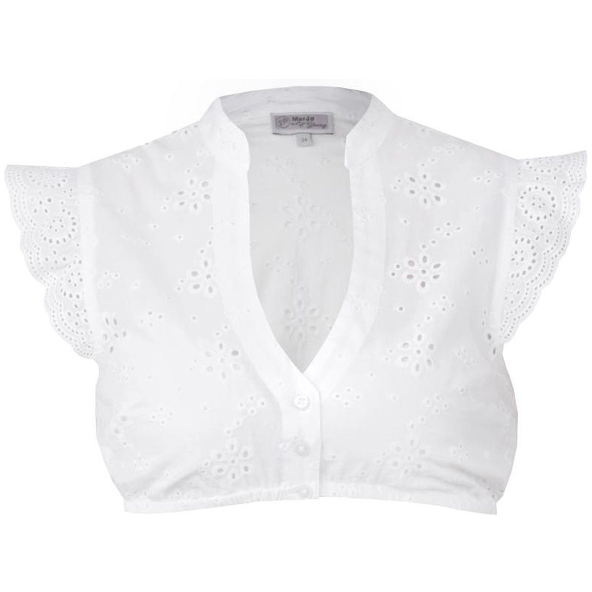 MarJo Dirndlbluse MarJo Trachten 'Kunreuth' Flügelarm, Offwhite günstig online kaufen