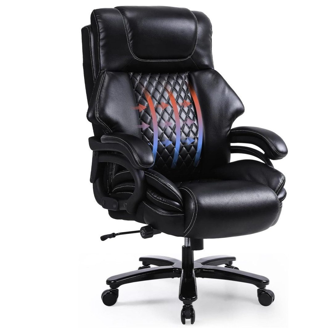 OKWISH Stuhl Drehstuhl,mit Verstellbarer Lendenwirbelstütze (Ergonomischer günstig online kaufen
