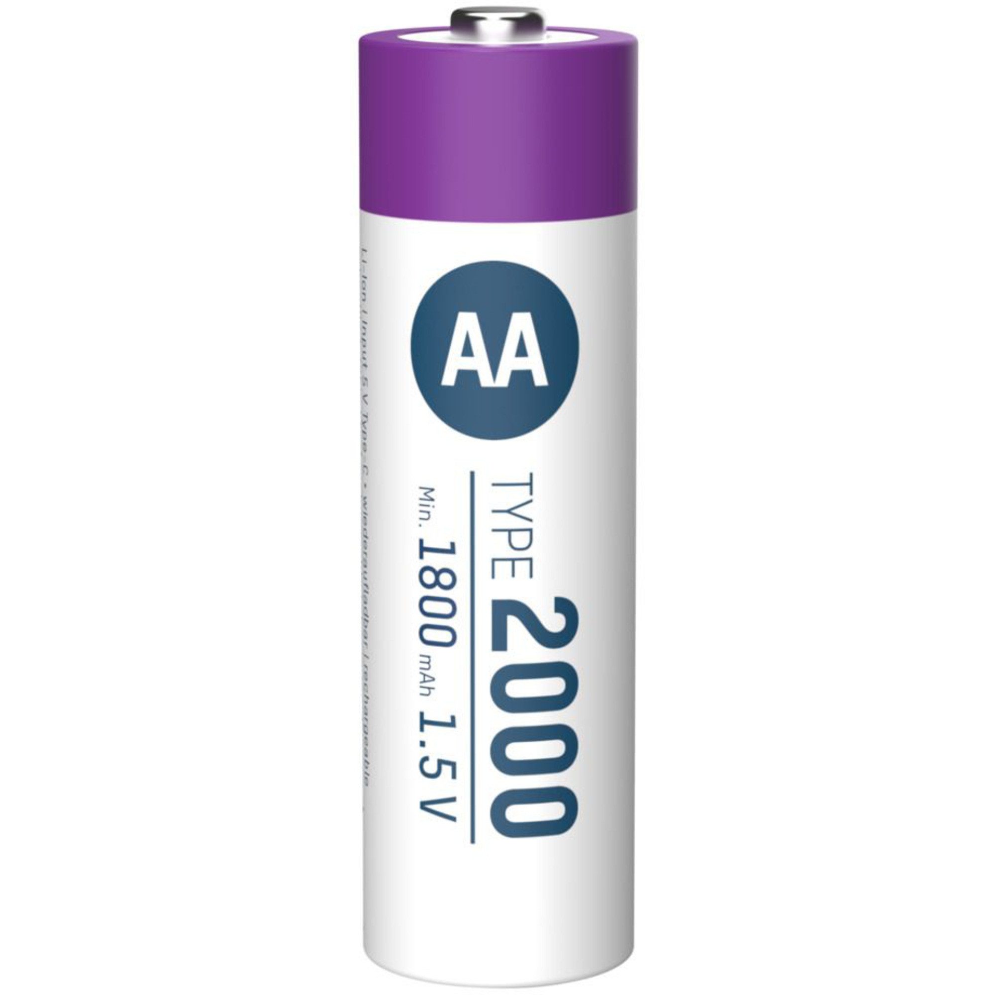 ANSMANN AG Ansmann Li-Ion Akku Mignon AA Typ 2.000 (min. Akku 2000 mAh (1,5 V V)