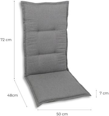 GO-DE Sesselauflage, (Set, 2 St), hoch, wasserabweisend