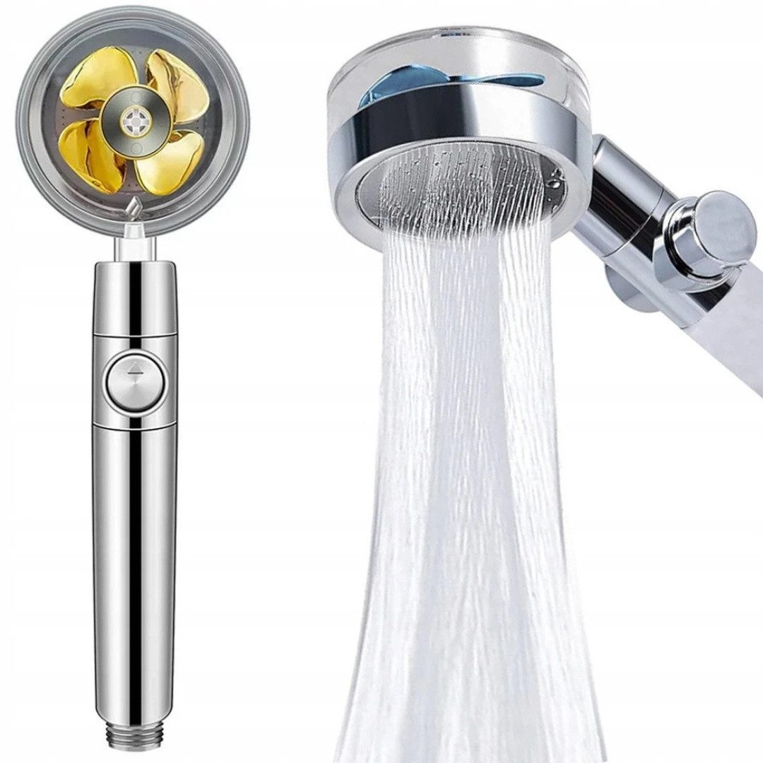 VERK GROUP Brausehalter Hochdruck Duschkopf Handbrause Start/Stop Filter Wassersparend, Standardgewinde