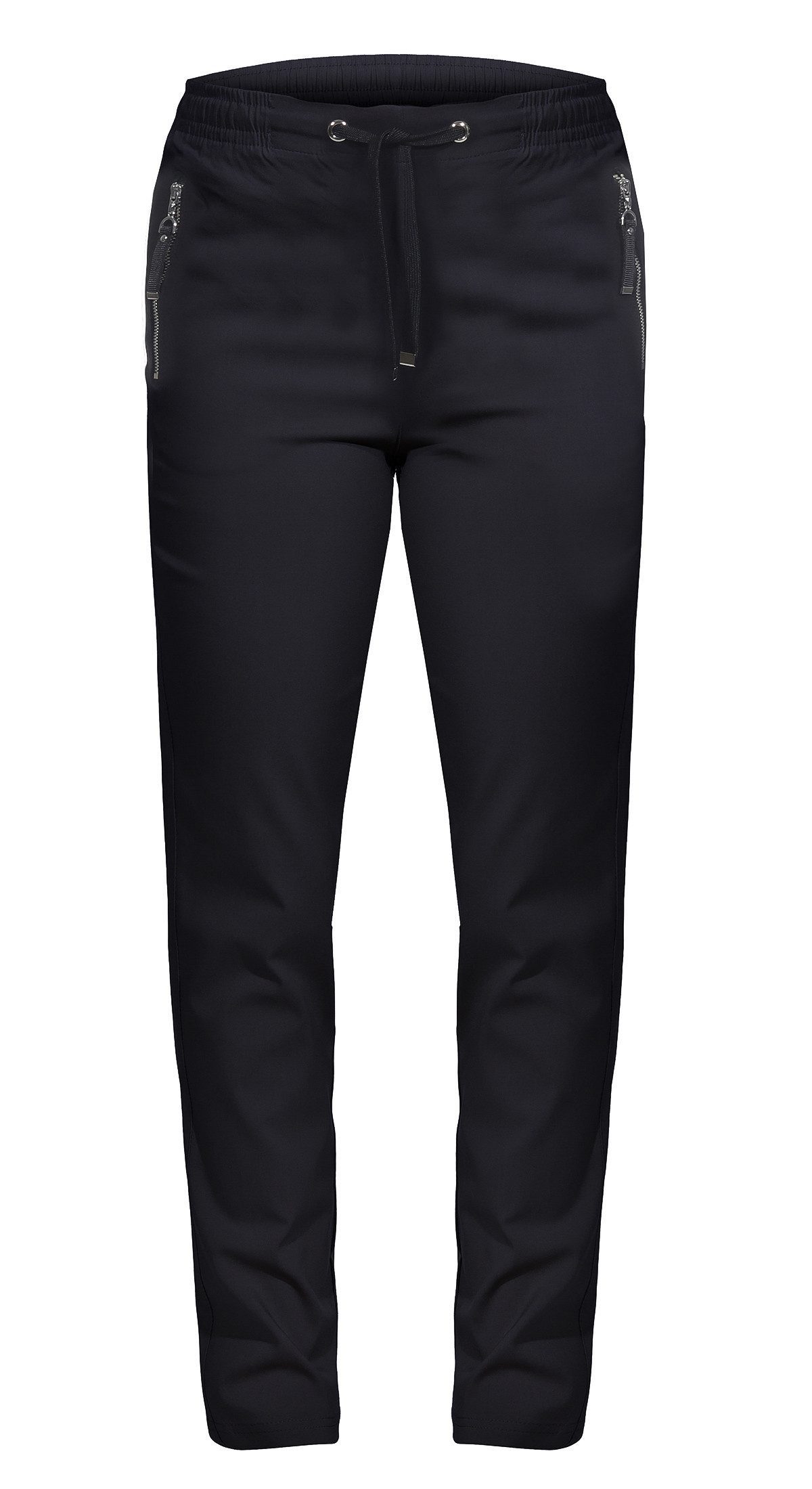 Alica Collection Chinohose Schlupfhose Damen Stretch Hose leichte Sommerhose - Kurzgröße mit Gummibund & Kordelzug, in großen Größen erhältlich