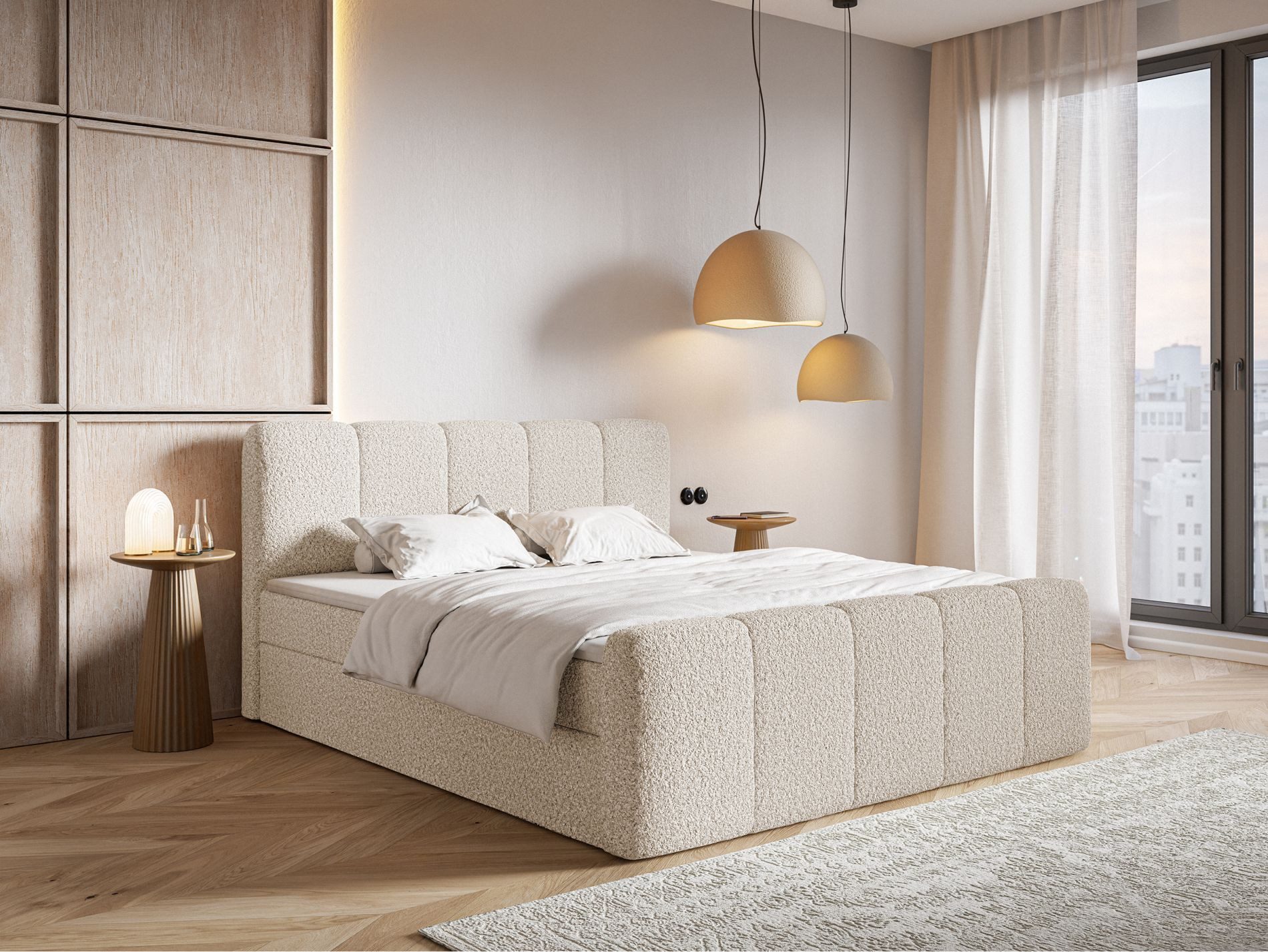 Selsey Boxbett CLOUDY II, Polsterbett mit Bettkasten, Matratze & Topper, Bo günstig online kaufen