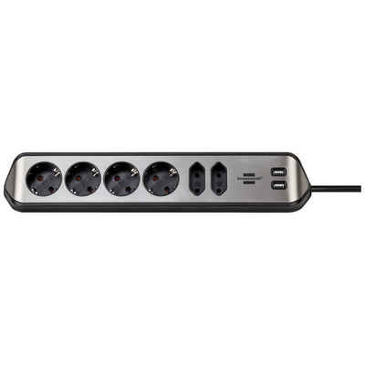 Brennenstuhl »Ecksteckdosenleiste 6-fach mit USB« Steckdosenleiste, Tischsteckdose