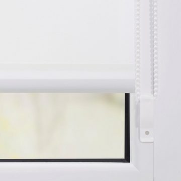 Seitenzugrollo Klemmfix Motiv Vogelbeeren, LICHTBLICK ORIGINAL, Lichtschutz, ohne Bohren, freihängend, Klemmfix, bedruckt