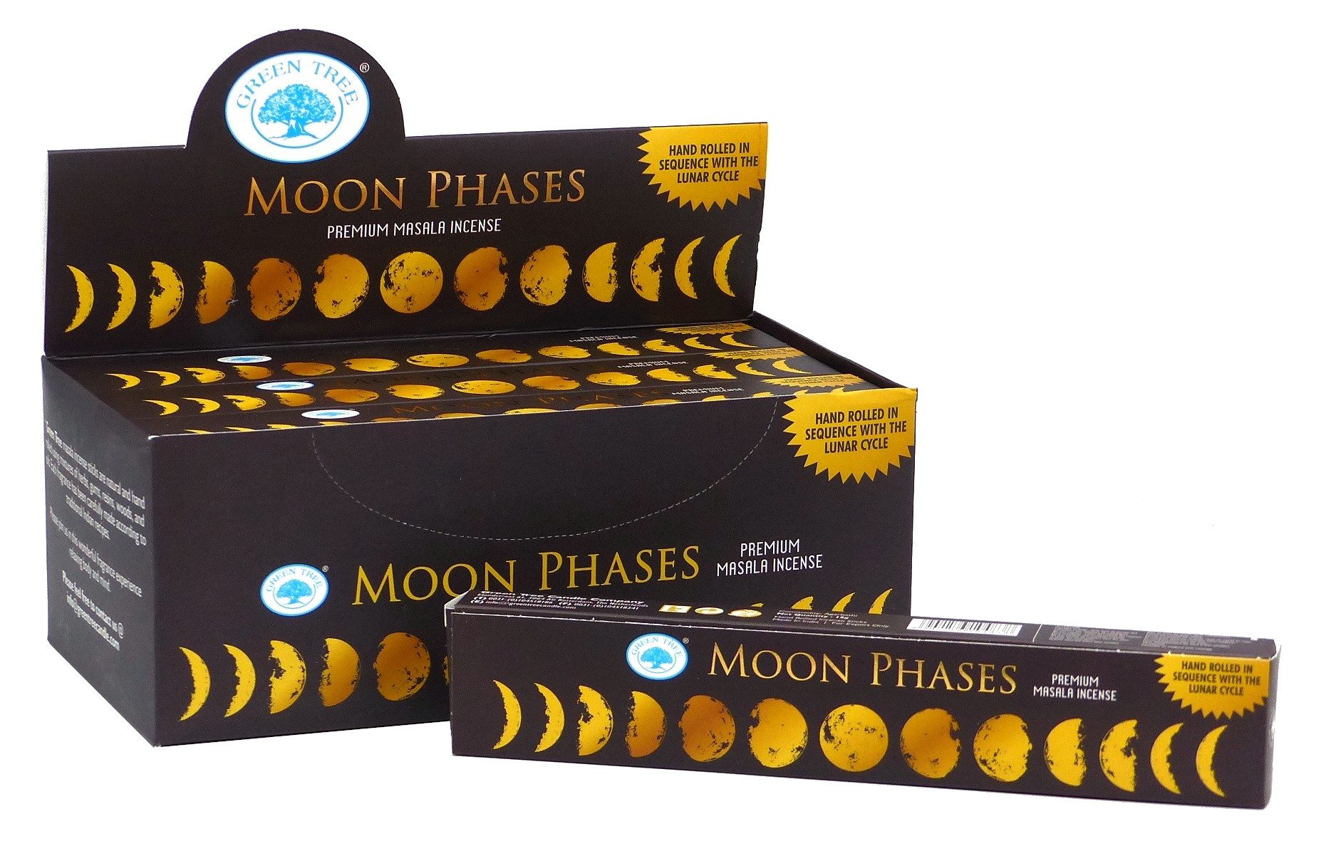 Green Tree Räucherstäbchen Green Tree Incense "Moon Phases" 15gr.