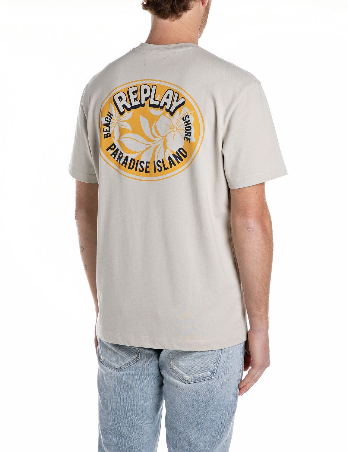 Replay T-Shirt mit Backprint günstig online kaufen