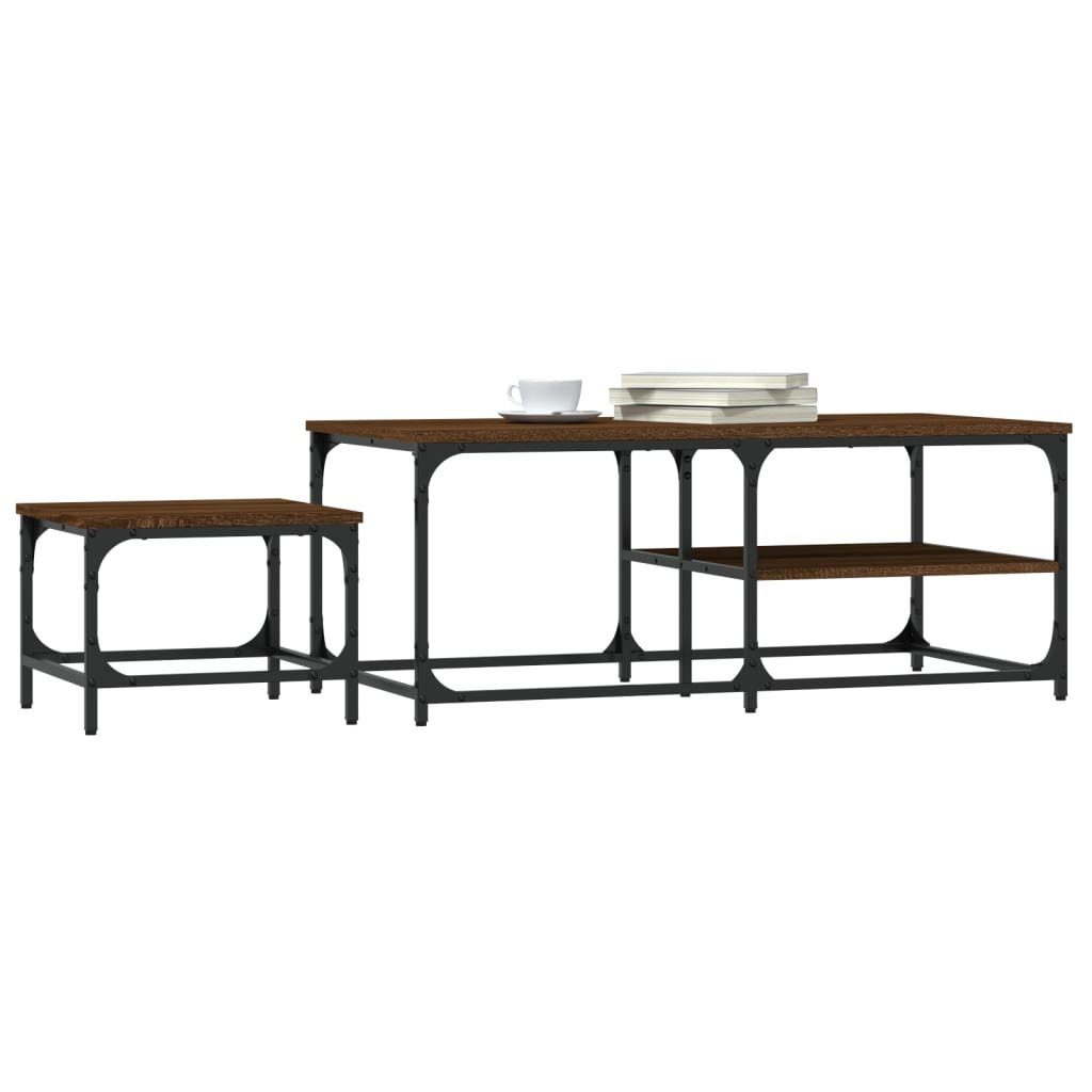 vidaXL Couchtisch Satztische 2 Stk. Braun günstig online kaufen