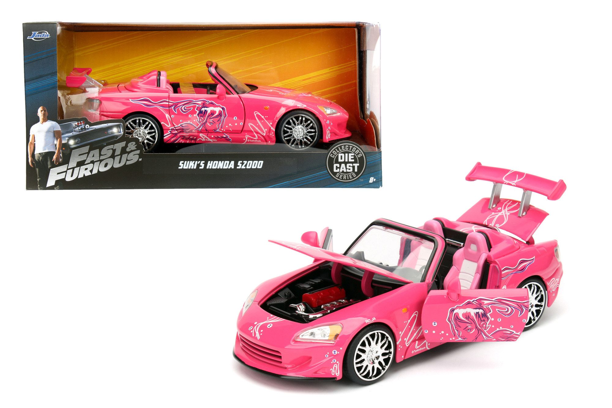 JADA Modellauto Jada Fast & Furious Honda S2000 Cabrio 1:24 Modellauto