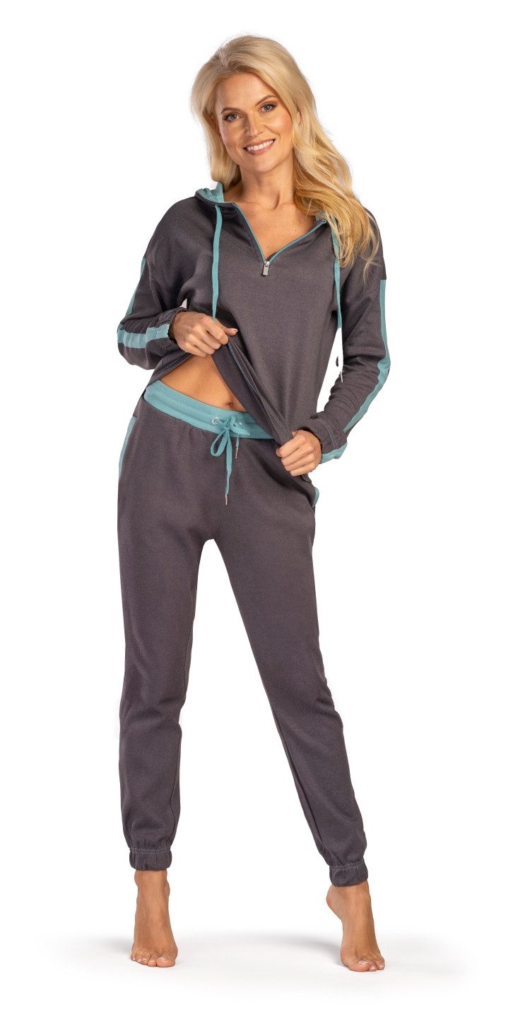 Consult-Tex Hausanzug Damen Hausanzug Homewear Suit DW500 (Spar-Set) Mit kurzem Reißverschluß