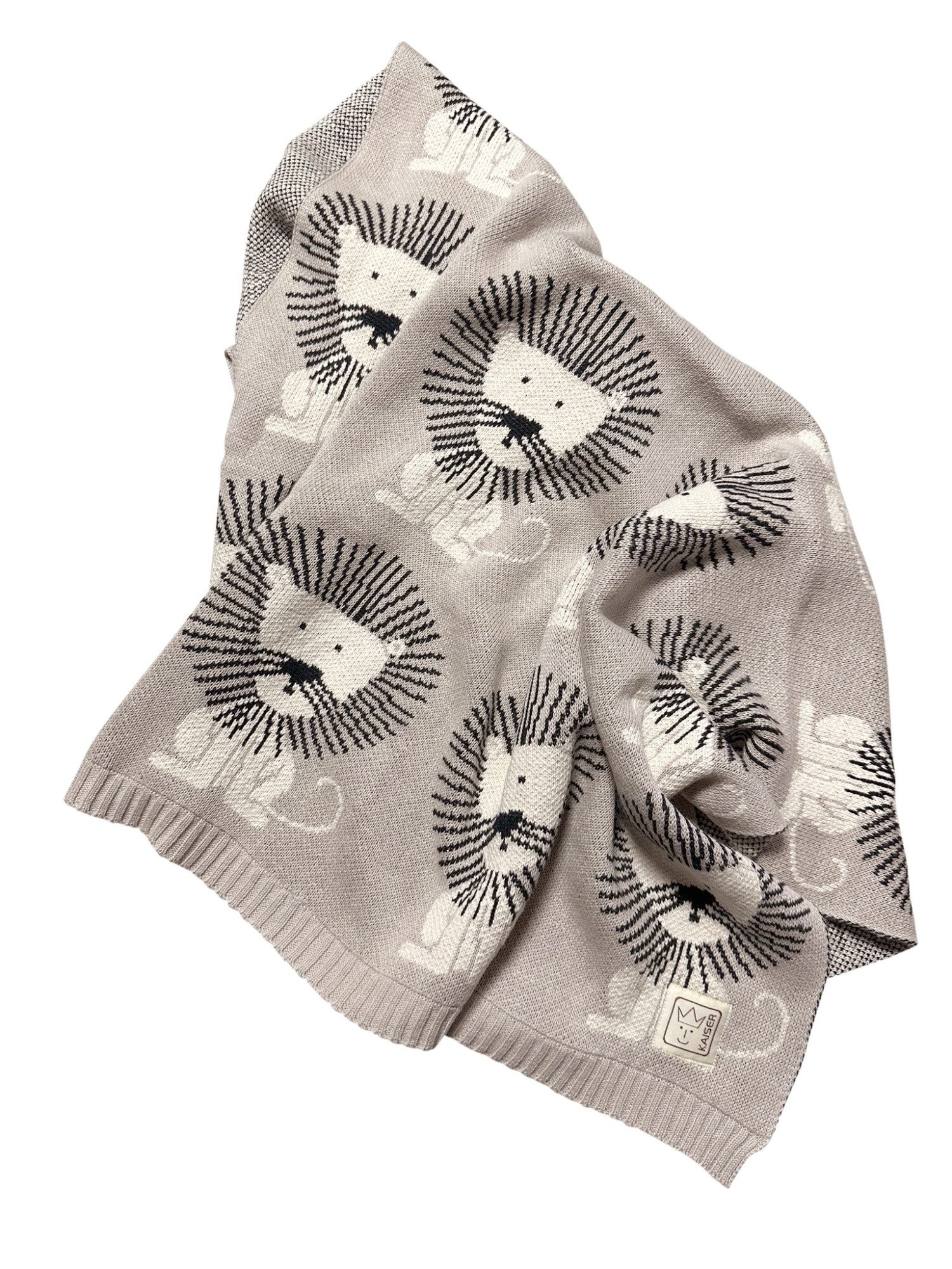Babydecke Lion Babydecke Strick, Kaiser