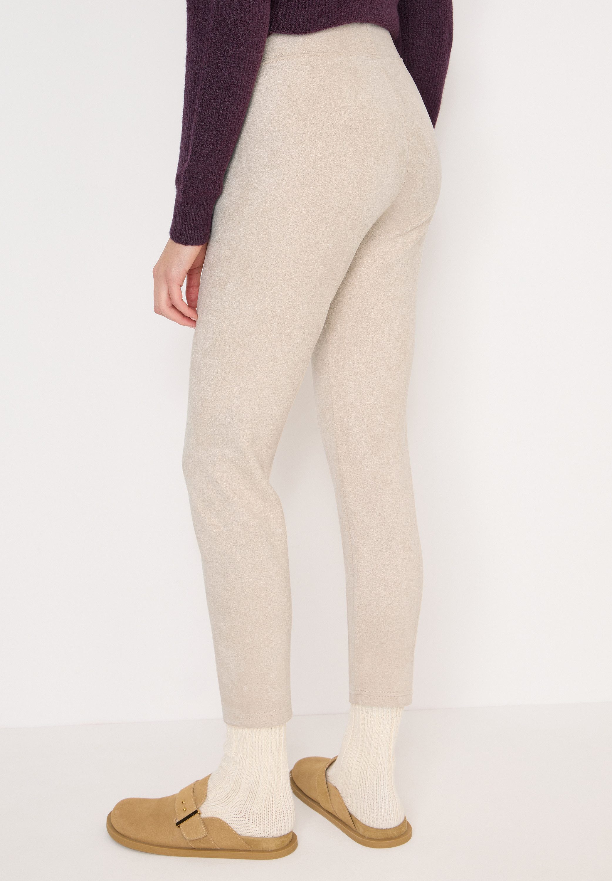 CECIL Leggings Velourleggins mit elastischem Bund günstig online kaufen