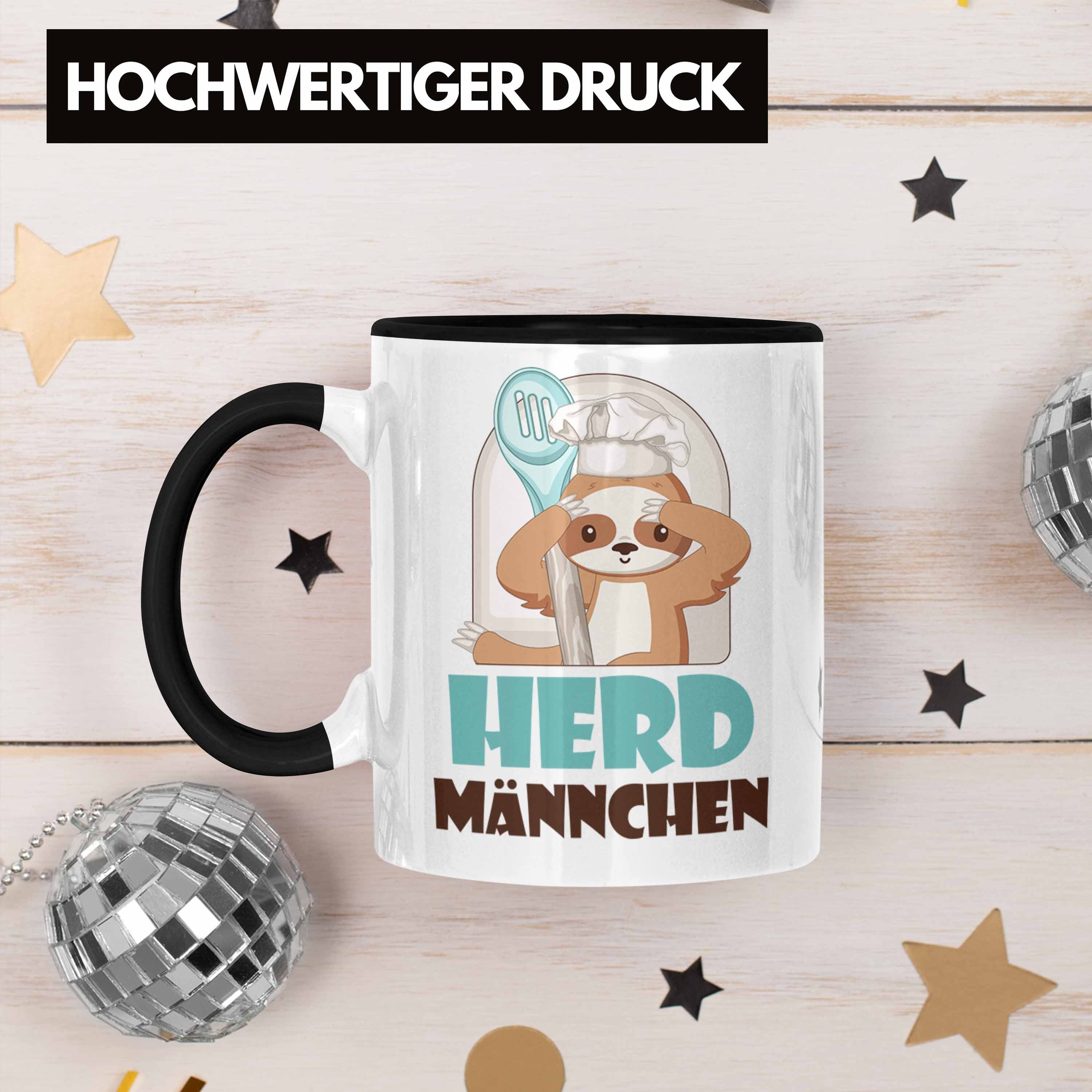 - Schwarz Herd-Männchen Koch Tasse Tasse Trendation Geschenk für Köche Geschenkiee Trendation