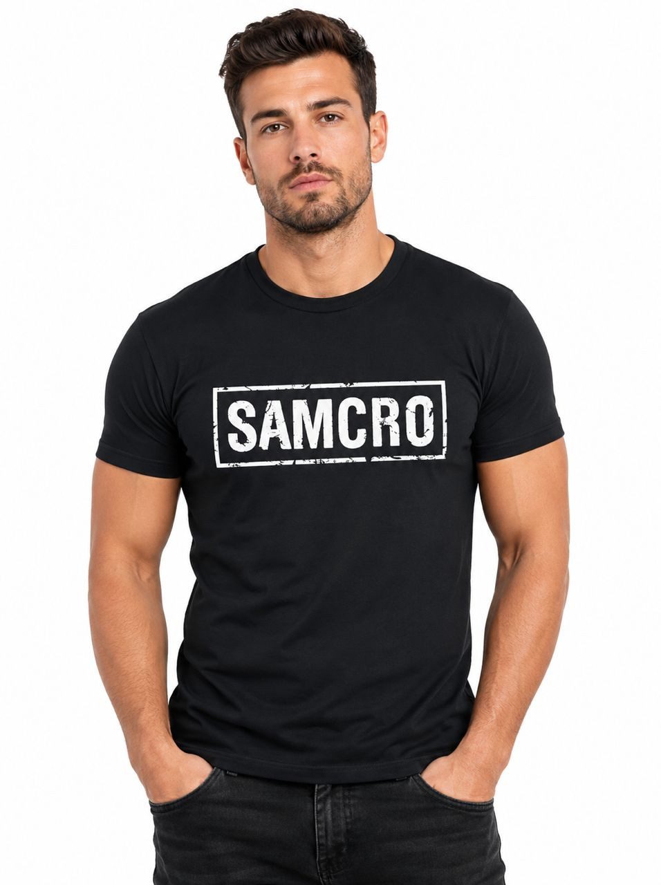 coole-fun-t-shirts Print-Shirt Sons of Anarchy SAMCRO T-Shirt Schwarz Herren S–4XL SAMCRO Sons of Anarchy T-Shirt black – Bild 3 von 4