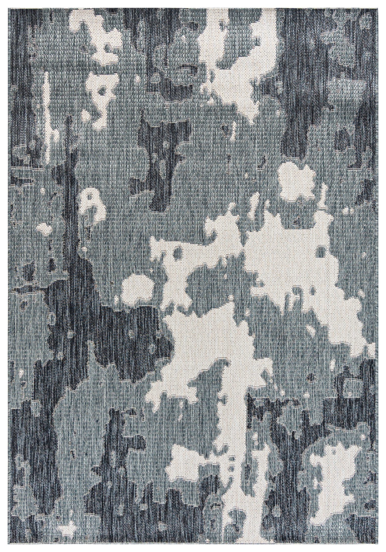 Mazovia Designteppich In-Outdoor-Teppich Abstrakt Balkon, Terrasse, Patio, Pavillon, 80 x 150 cm, Wasserdicht