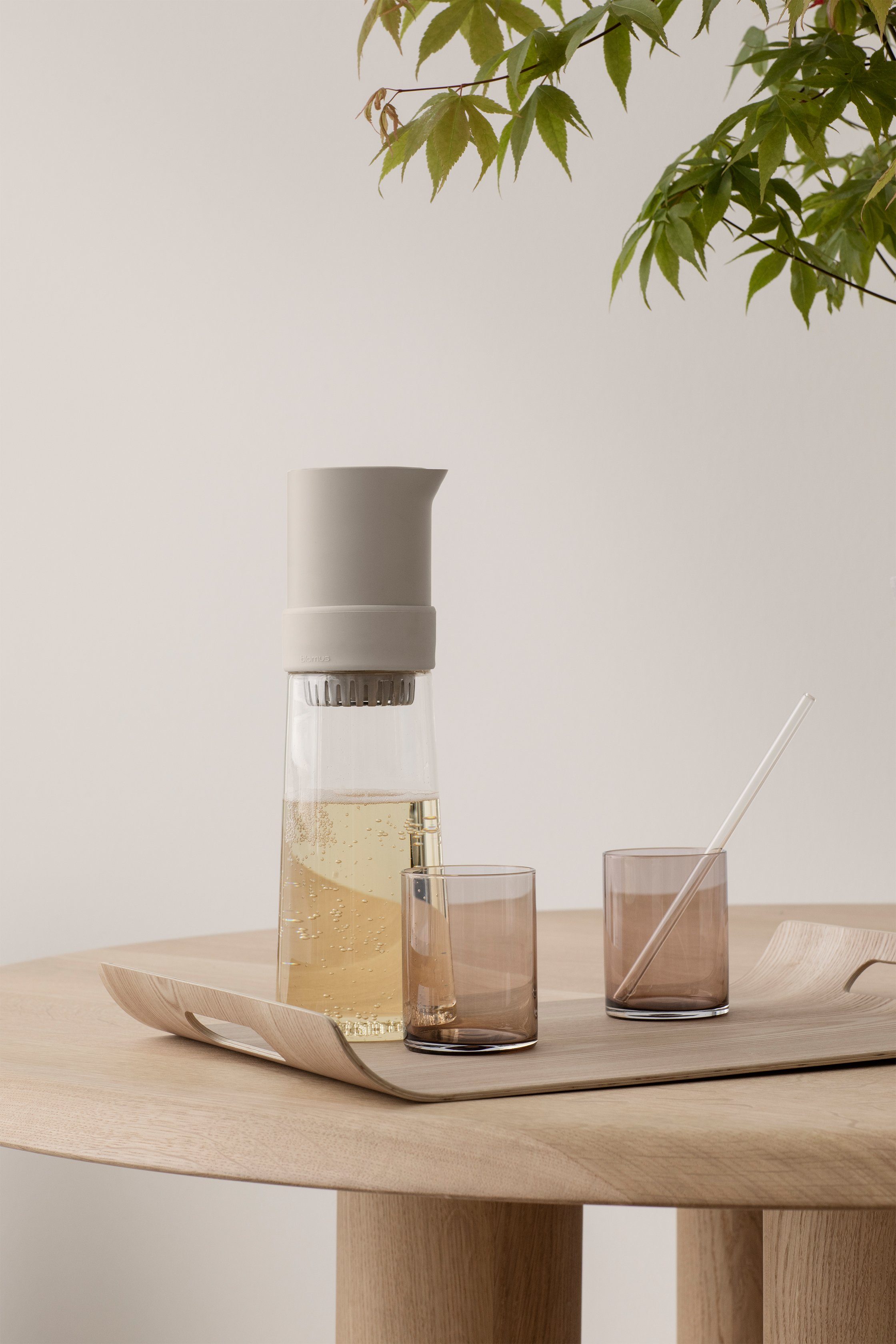 blomus Wasserkaraffe TEA JAY Glas Eistee Zubereiter 800 ml / 27oz., (kein-set)