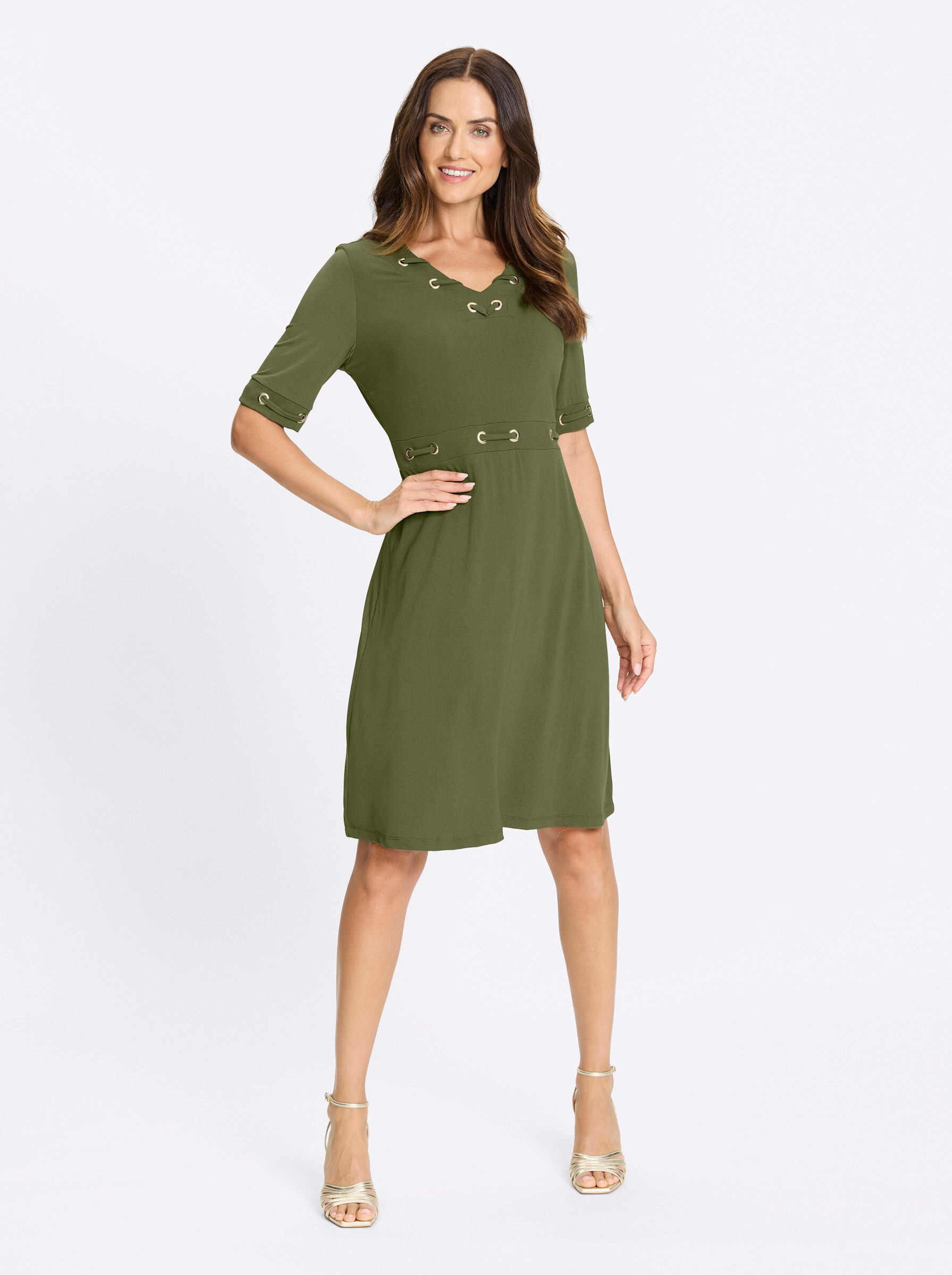 heine Jerseykleid Jersey-Kleid Kurzarm günstig online kaufen