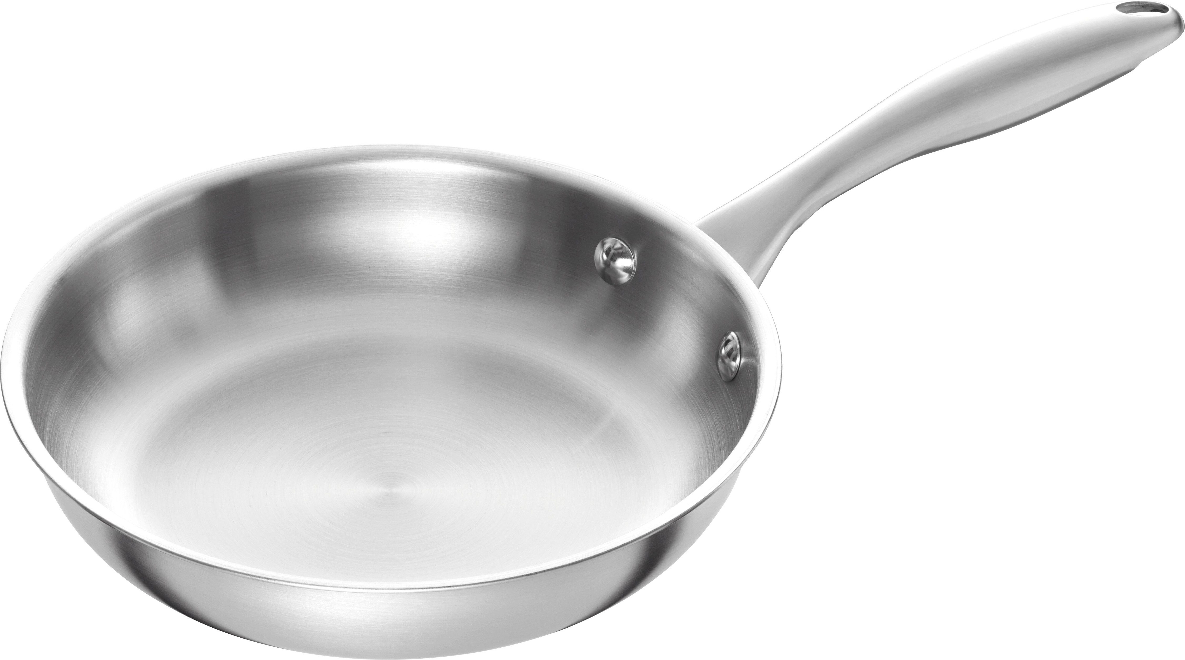 HENCKELS by ZWILLING Bratpfanne Glace, Edelstahl (1-tlg), Hochwertiger Edelstahl, Ideal für scharfes Anbraten, Induktion