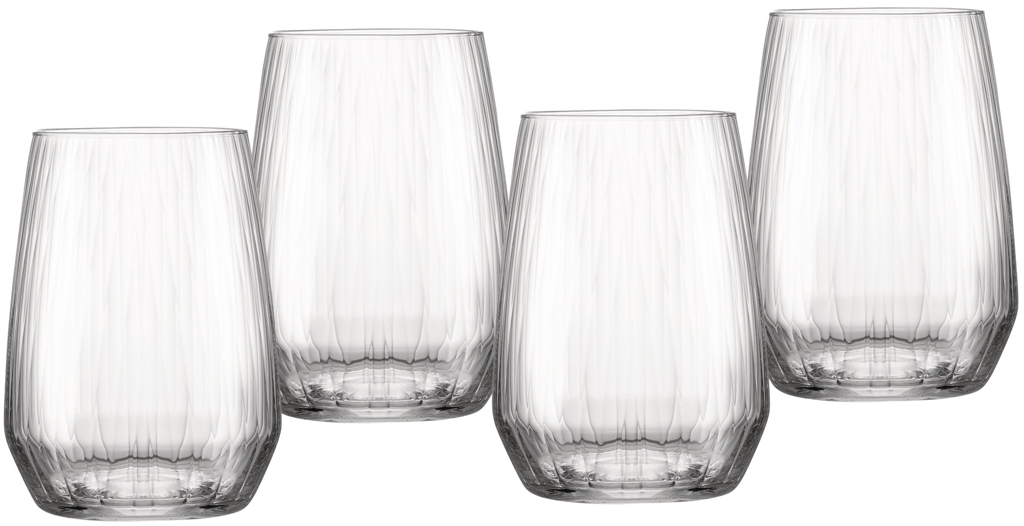 Ritzenhoff & Breker Longdrinkglas Jive, 4-tlg., Glas, 4er Set, je 450 ml