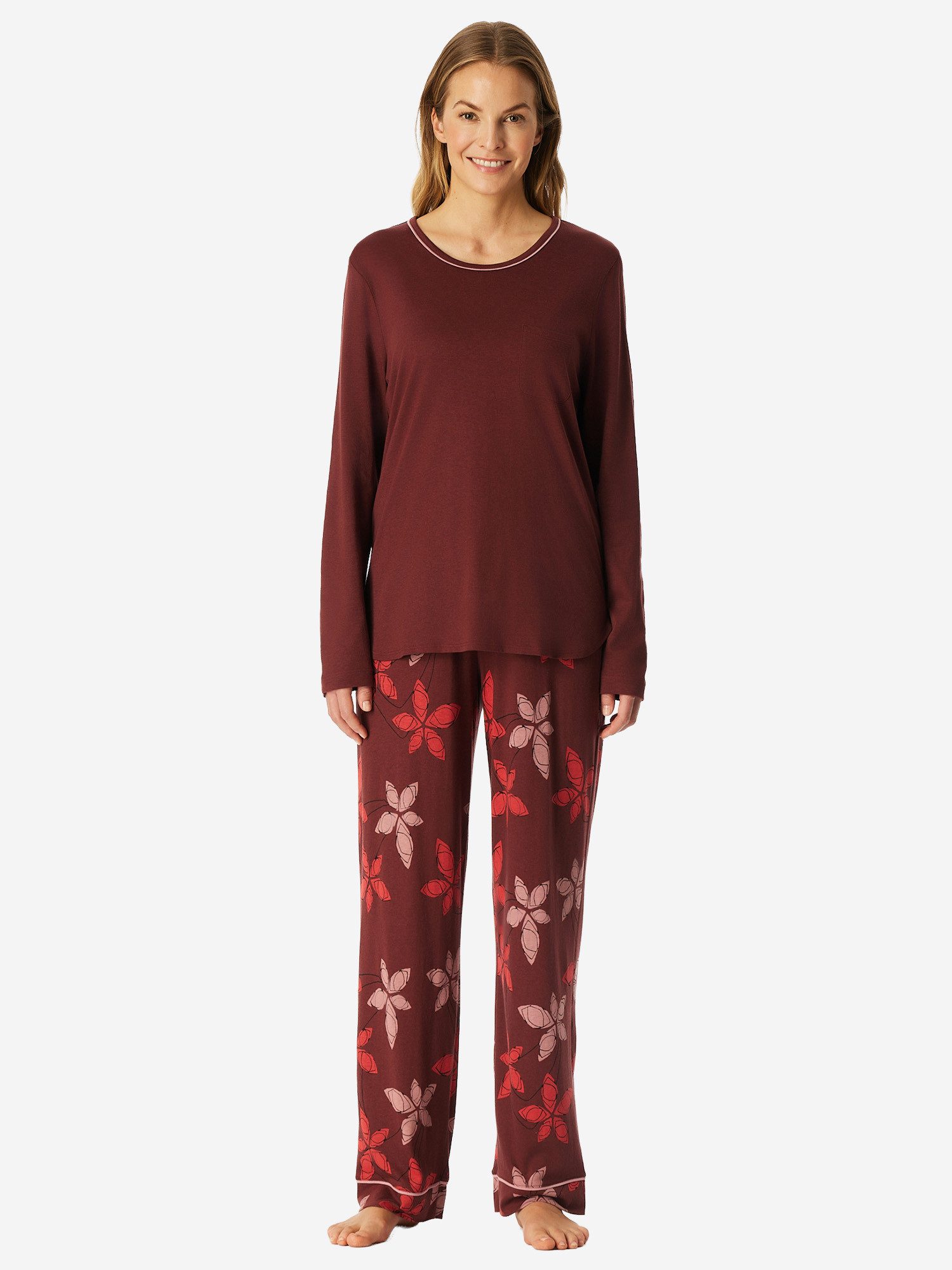 Schiesser Schlafanzug Comfort Nightwear (2 tlg) schlafanzug schlafmode bequem