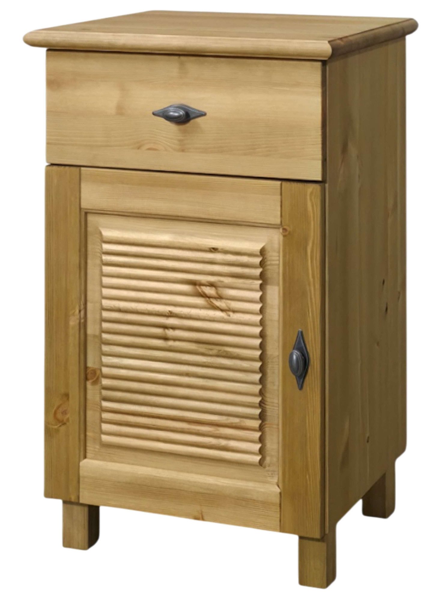 OTTO home Unterschrank Rauna aus massiver Kiefer, Breite 44 cm, Rillenoptik, made in EU