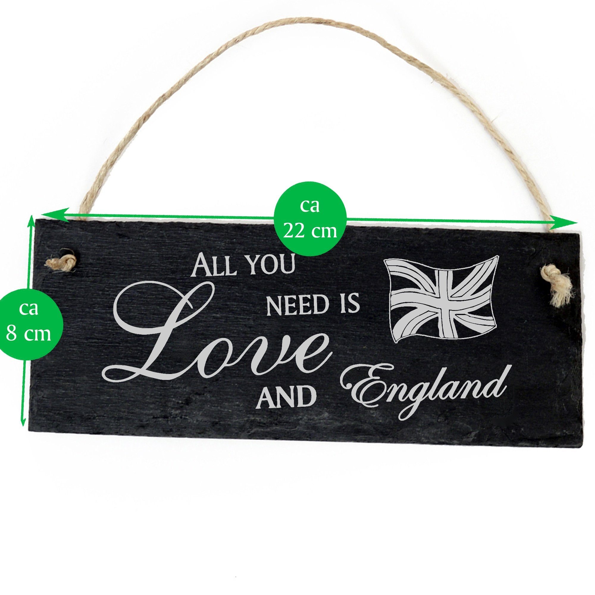 England Fahne 22x8cm is need Love you Hängedekoration England and Dekolando All