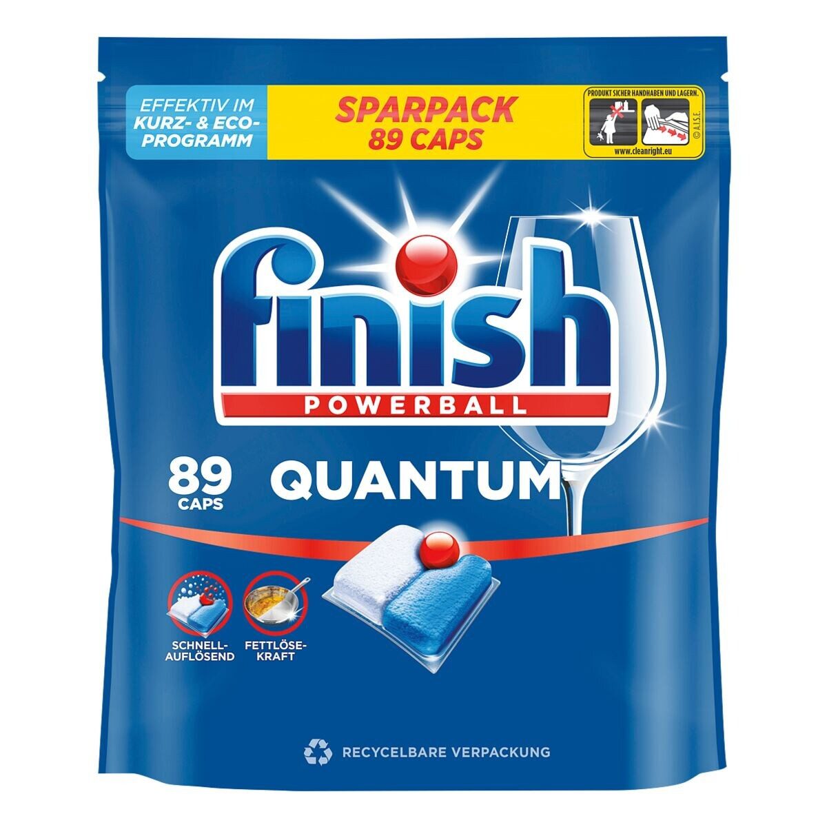 FINISH Powerball Quantum Fresh Spülmaschinentabs (89 Caps)
