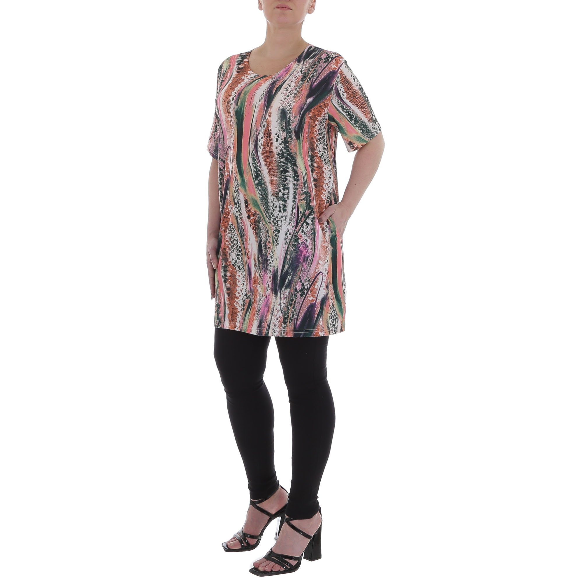 Ital-Design Tunikashirt Damen Freizeit (85915820) Animal Print Top & Shirt günstig online kaufen