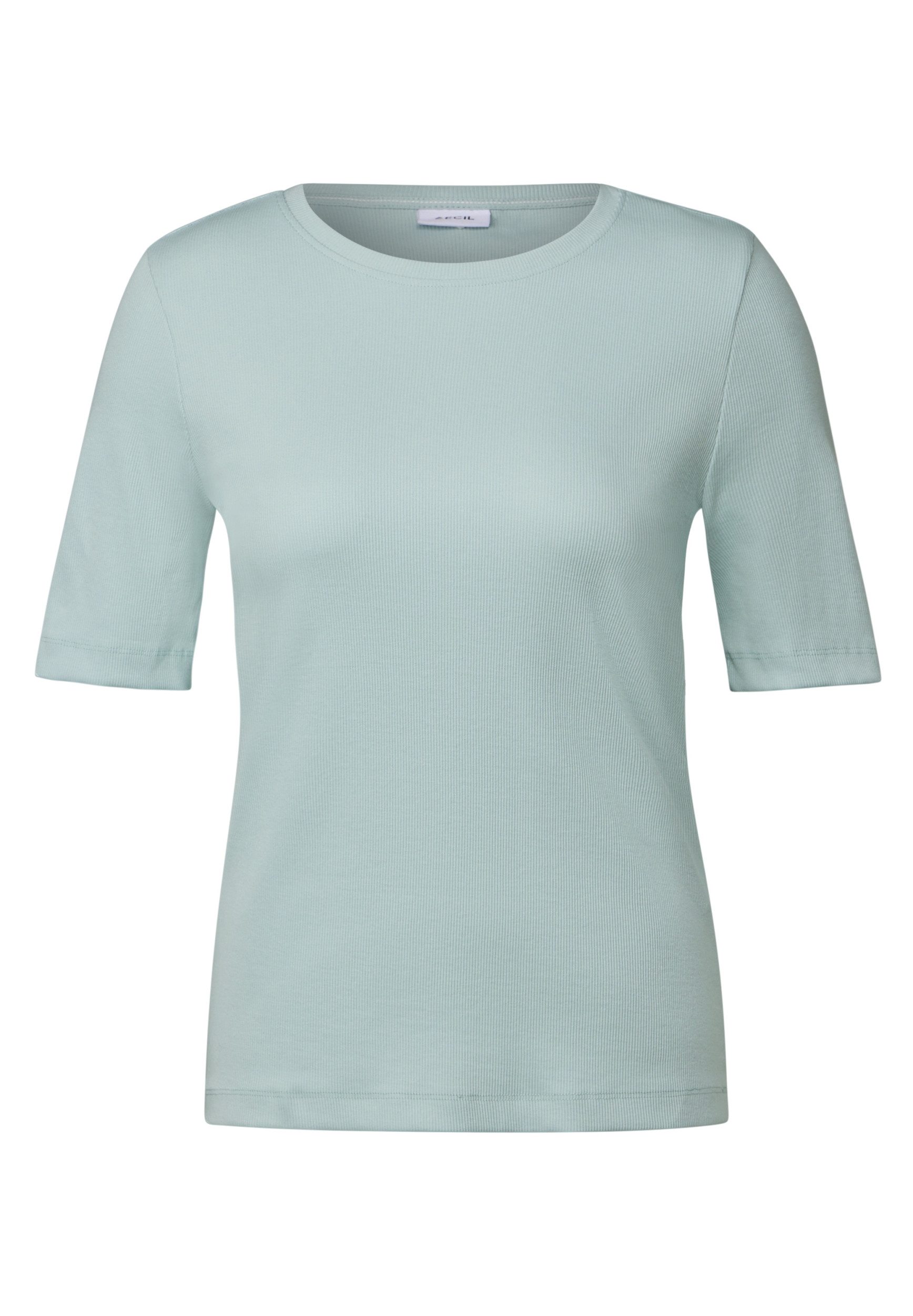 CECIL T-Shirt NOS Basic Rib T-Shirt günstig online kaufen