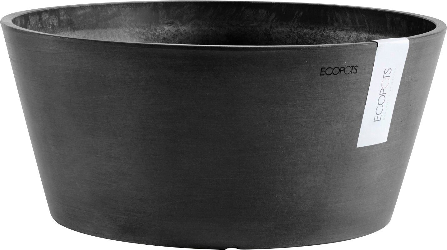 ECOPOTS Blumentopf FRANKFURT Dark Grey, BxTxH: 41x41x18 cm | Pflanzkübel