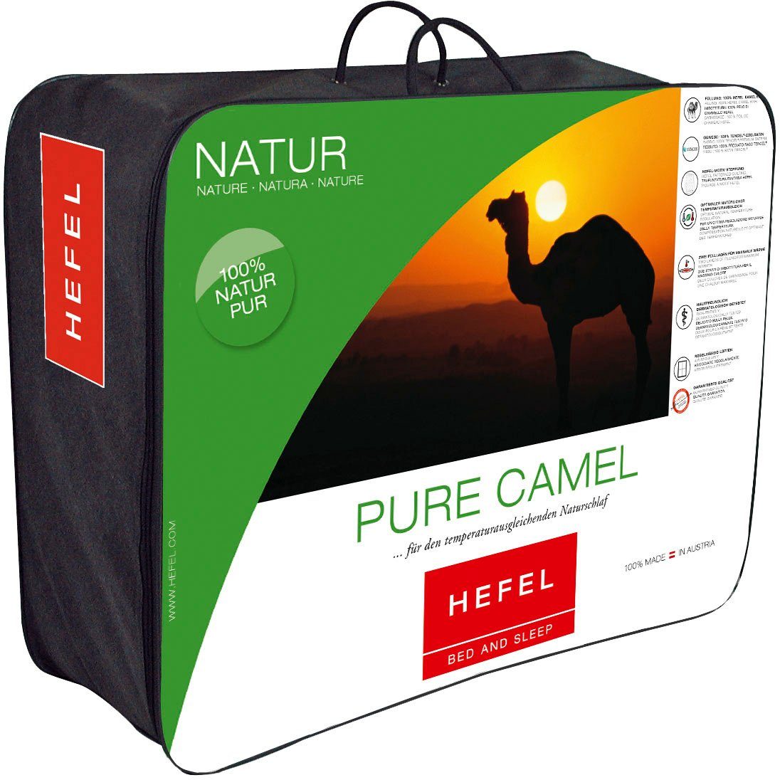Hefel Naturhaarbettdecke Pure Camel