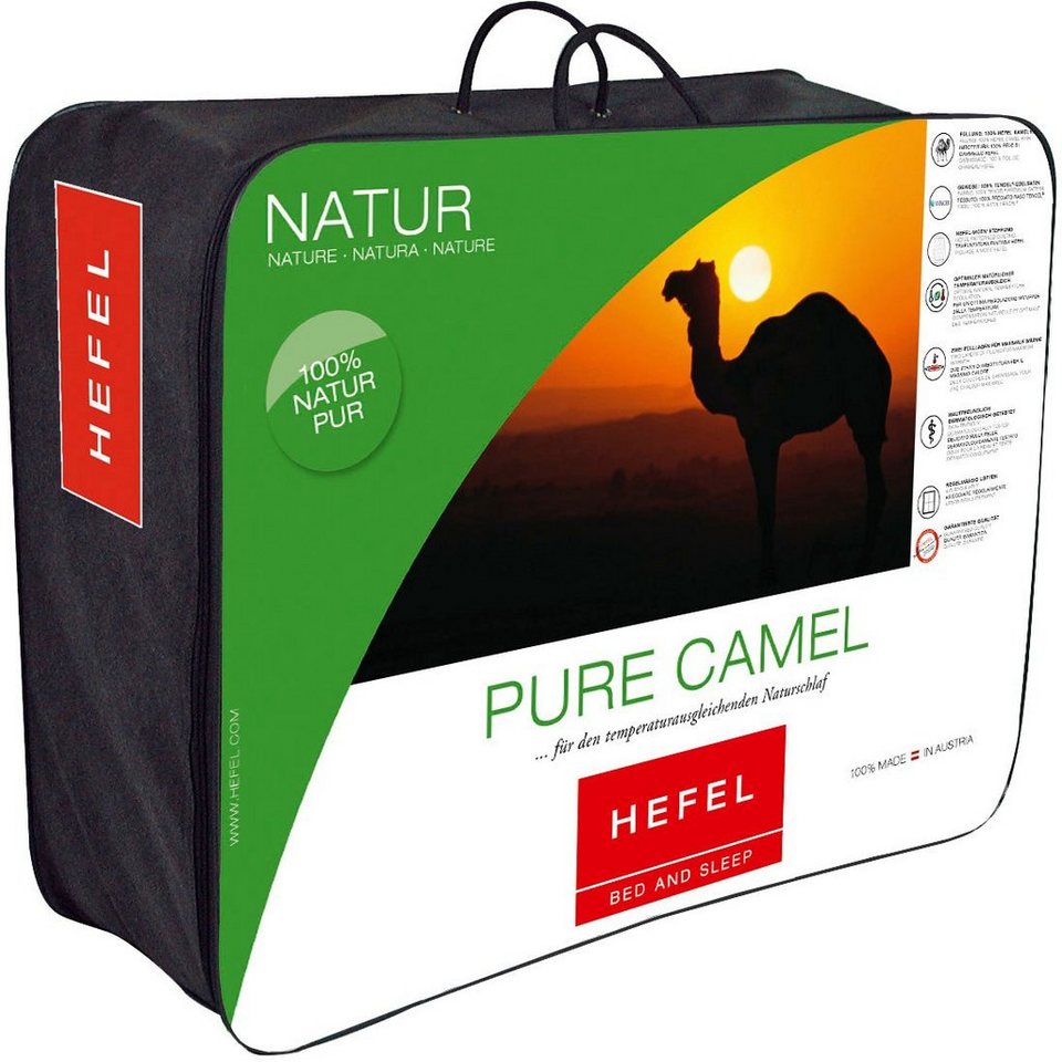 Naturhaarbettdecke, Pure Camel, Hefel