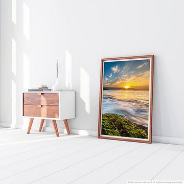 Sinus Art Poster Landschaftsfotografie 60x90cm Poster Die Sonne am Horizont