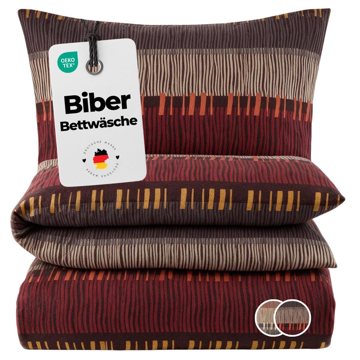 Flanell Biber Bettwäsche 200x200 online kaufen