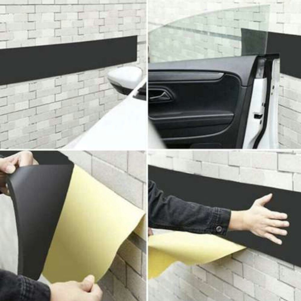 ISO TRADE Lackschutzfolie Autotürschutz Garagenwandstoßstange, (Spar-Set, 1-St., klebend), Auto Türkantenschutz