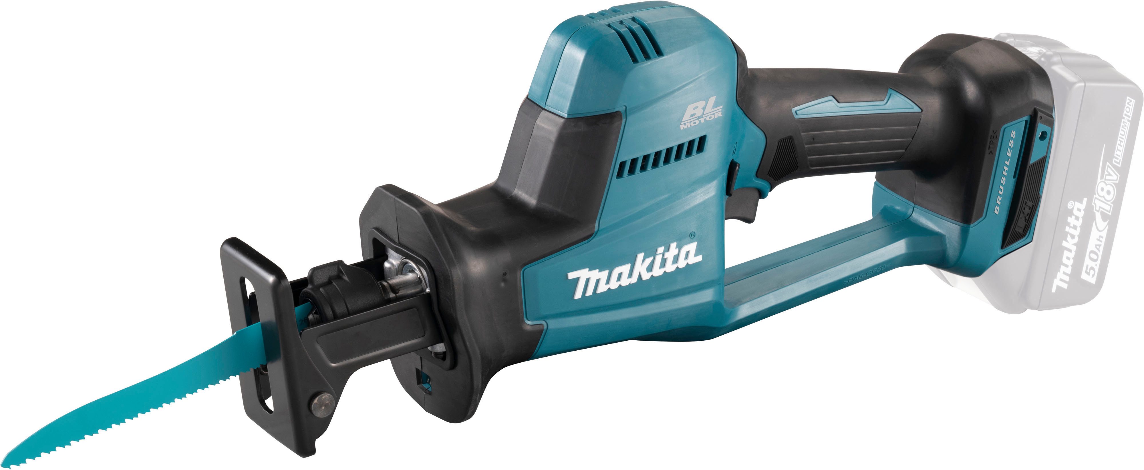 Makita Akku-Reciprosäge DJR189Z, LXT 18V • 0-3.100 min-1, ohne Akku und Lad günstig online kaufen
