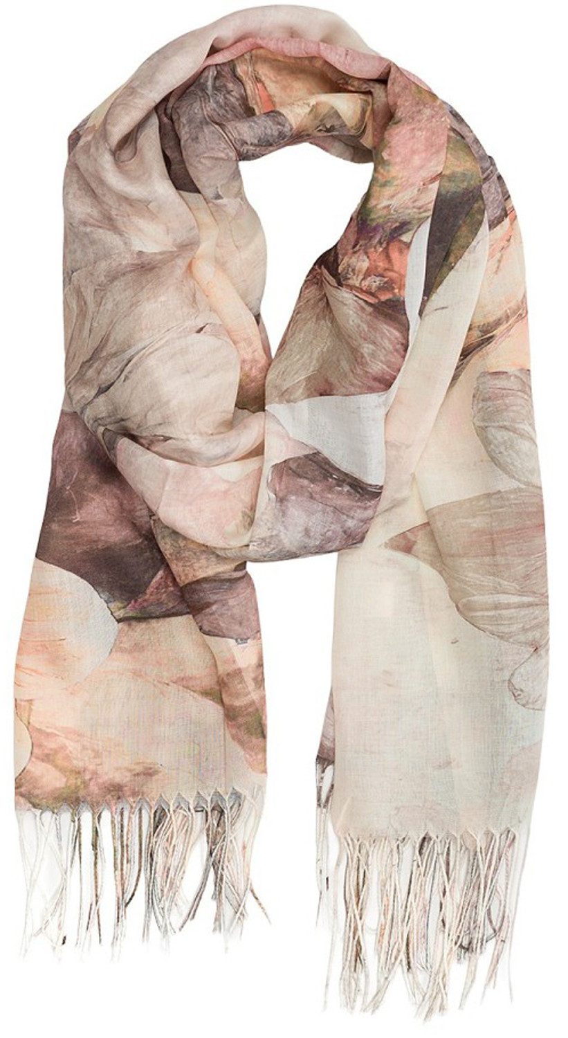 chic4home Schal Color Flow, (1-St. 1-teilig), sommerlicher Damen Schal mit buntem Muster