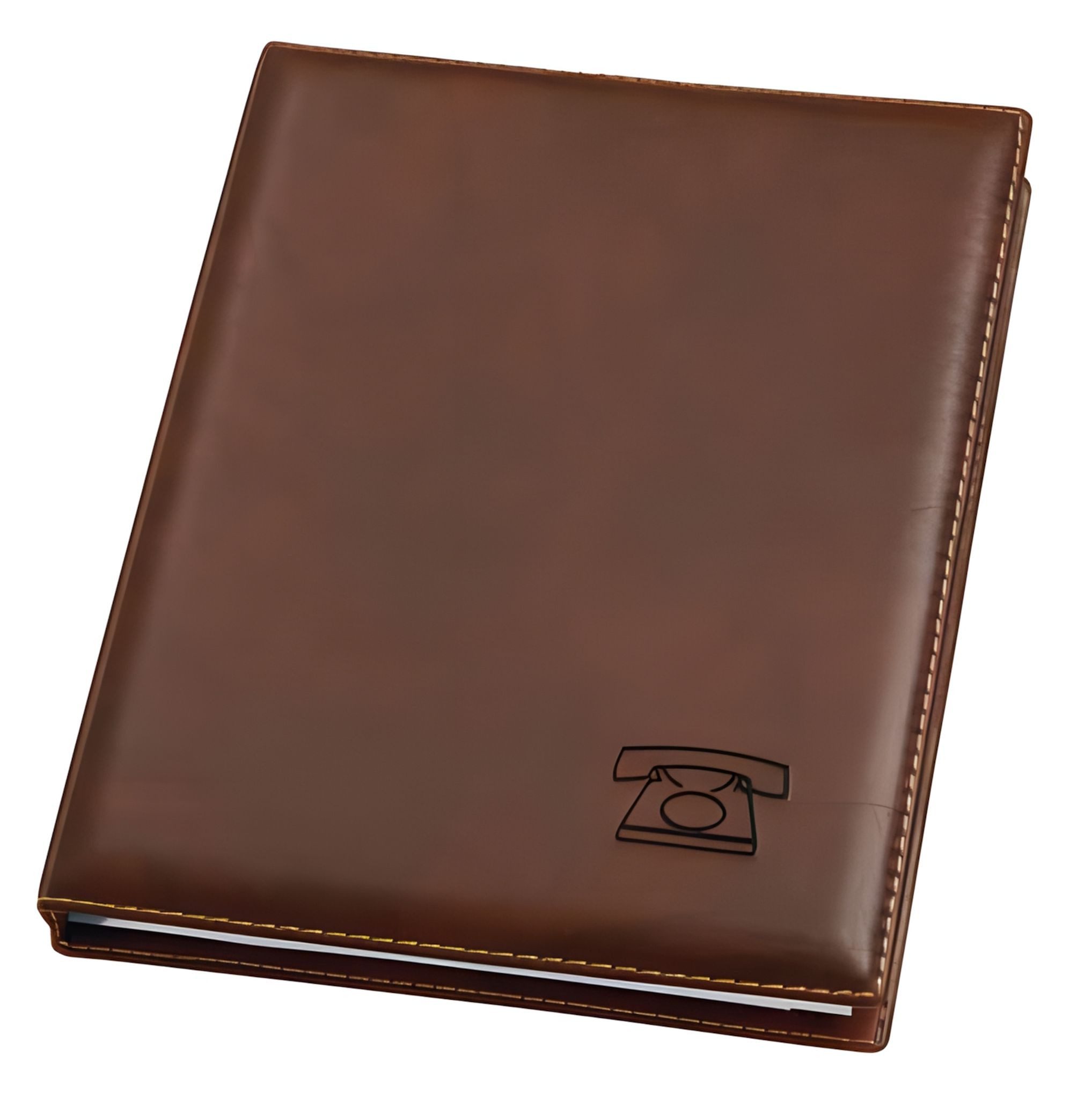VELOFLEX Notizbuch VeloflexTelefon RB Exquisit braun 4-Ring 16mm