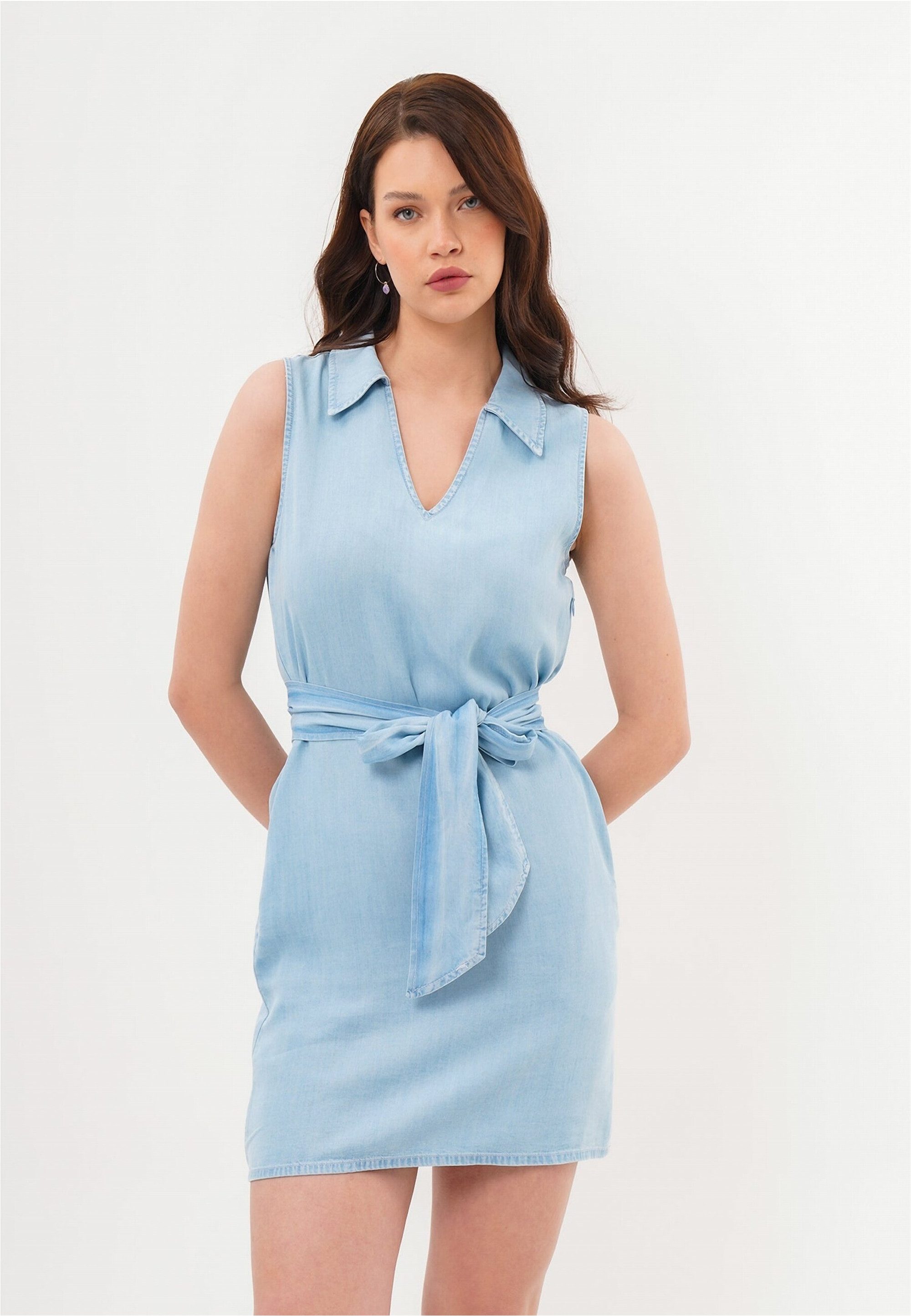freshlions Jerseykleid Feelija (1-tlg) mit stilvollem Bindeband