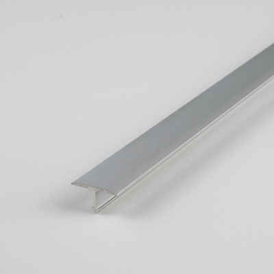 PROVISTON Profil 7 x 14 x 2500 mm T-Profil Montage Bauprofil Alu eloxiert Silber