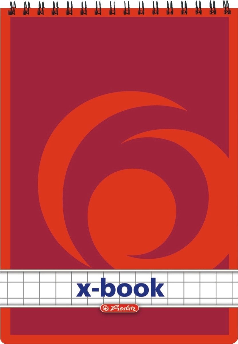 Herlitz Notenblock Spiralnotizblock A7 kariert VE=50 Blatt